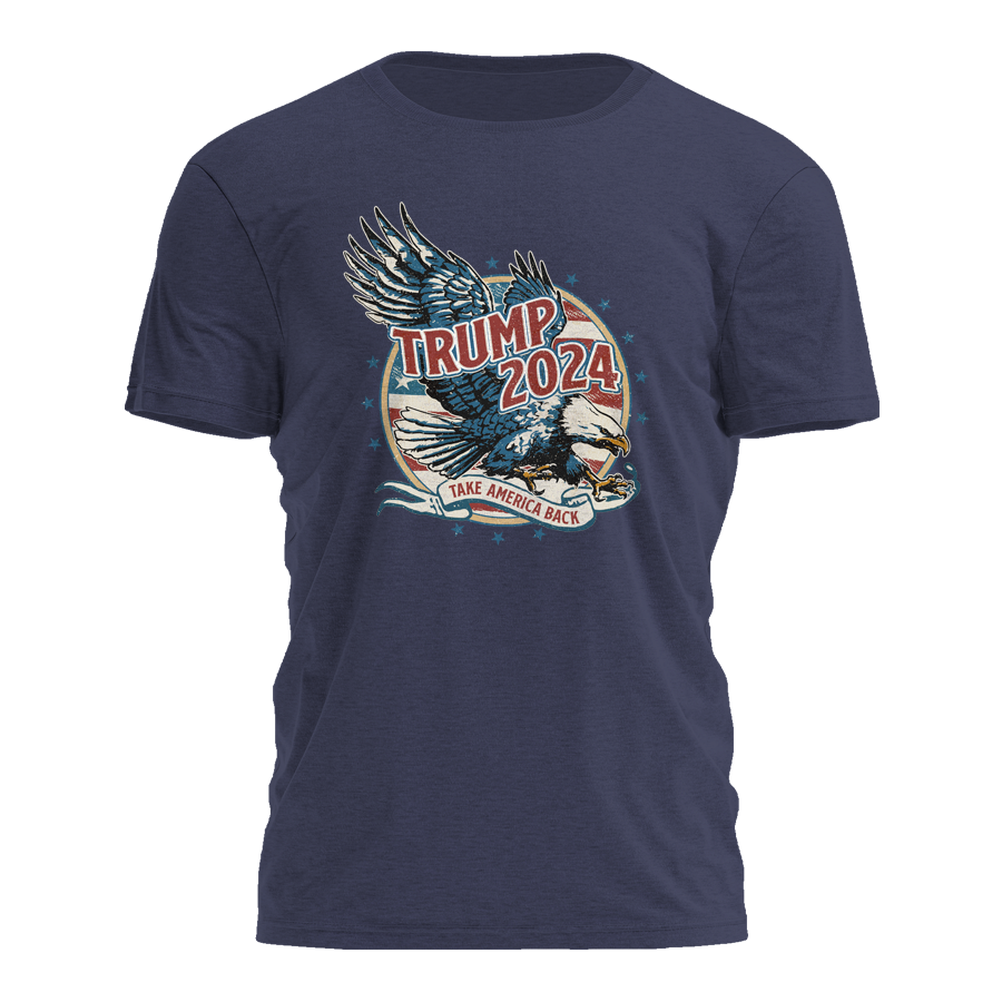 Trump 2024 - Take America Back Eagle Tee - 3048 Hoodie, Sweatshirt | PodTeesHub.com