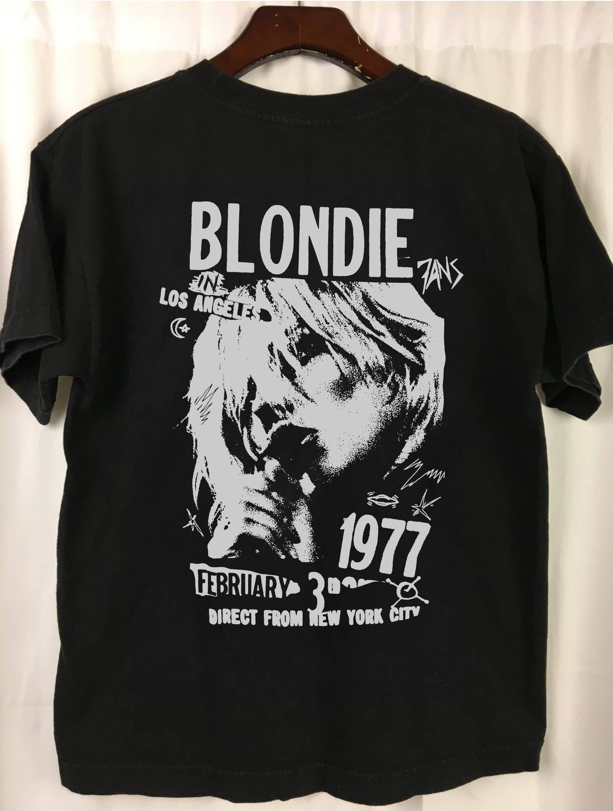 Blondie 1977 Live At Old Waldorf Retro T-Shirt - Vintage 70s Hoodie, Sweatshirt | PodTeesHub.com