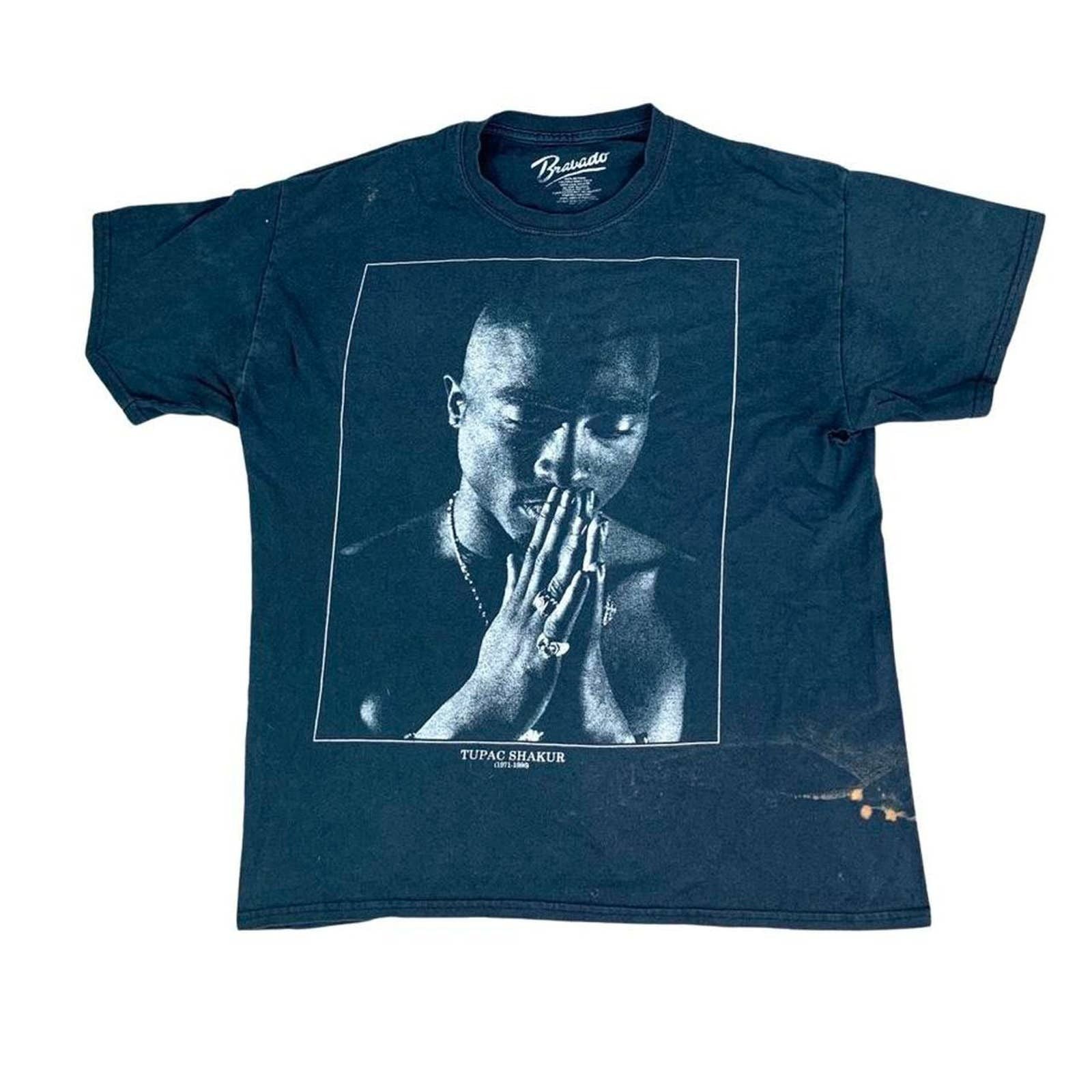 Vintage Y2k Distressed Tupac Shakur T Shirt Hoodie, Sweatshirt | PodTeesHub.com