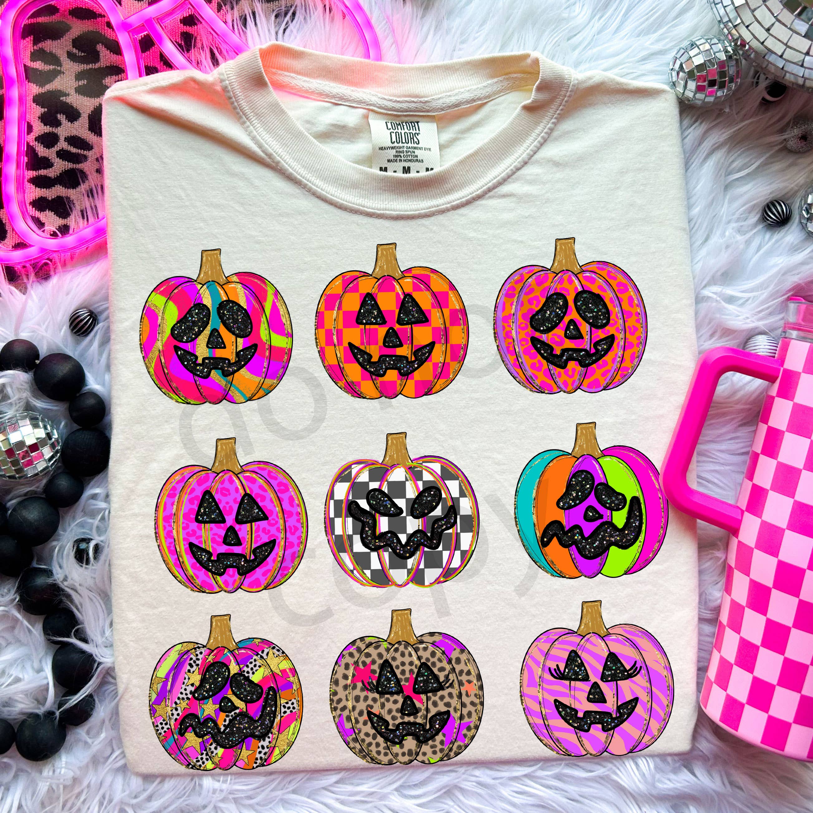 Preppy Colored Pumpkins Tee Hoodie, Sweatshirt | PodTeesHub.com