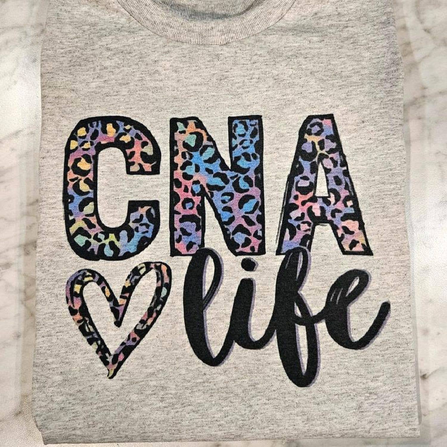 Cna Life Shirt - Cute Cheetah Print For Healthcare Workers Hoodie, Sweatshirt | PodTeesHub.com