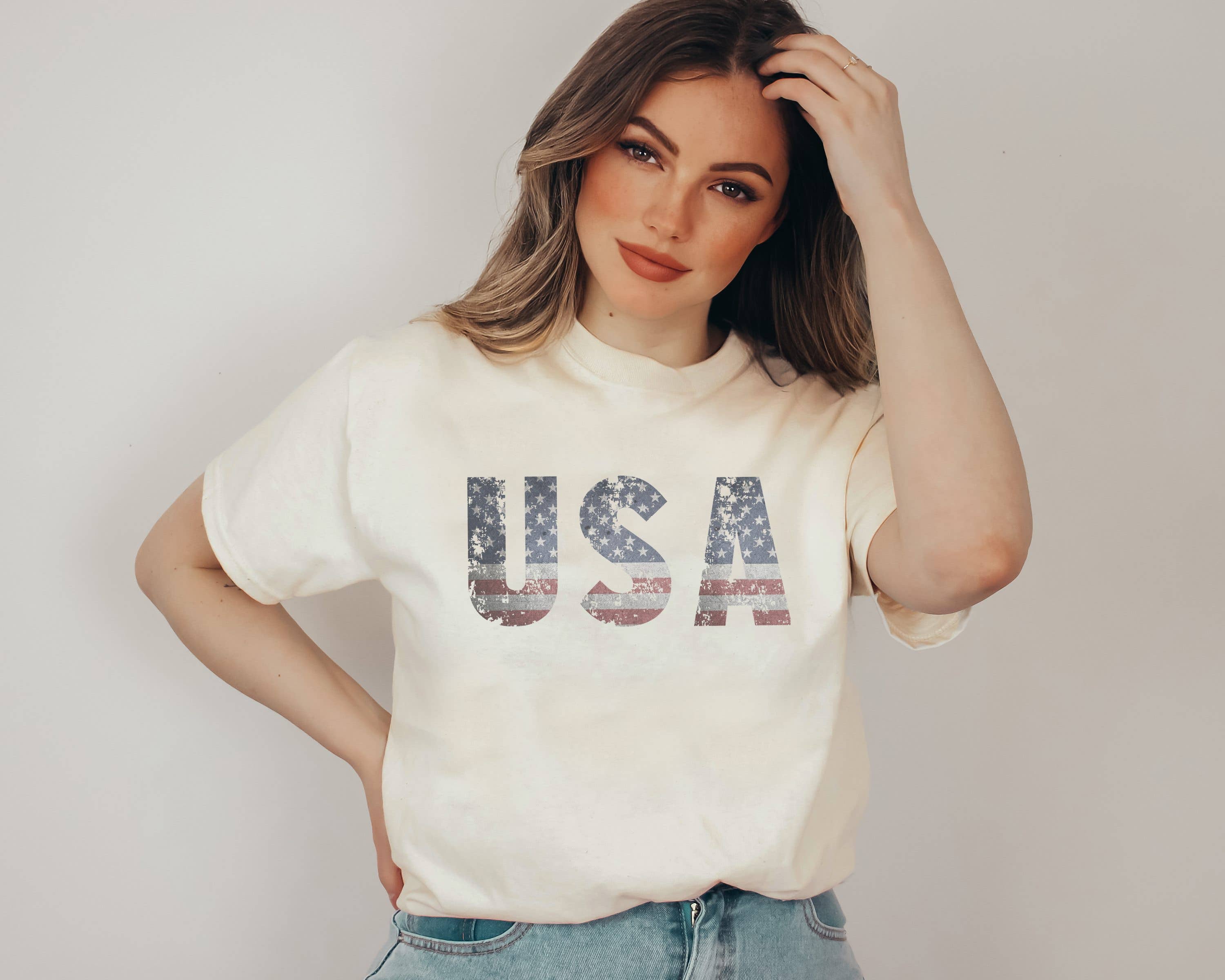 USA American Flag Tee | Patriotic T Shirt Hoodie, Sweatshirt | PodTeesHub.com