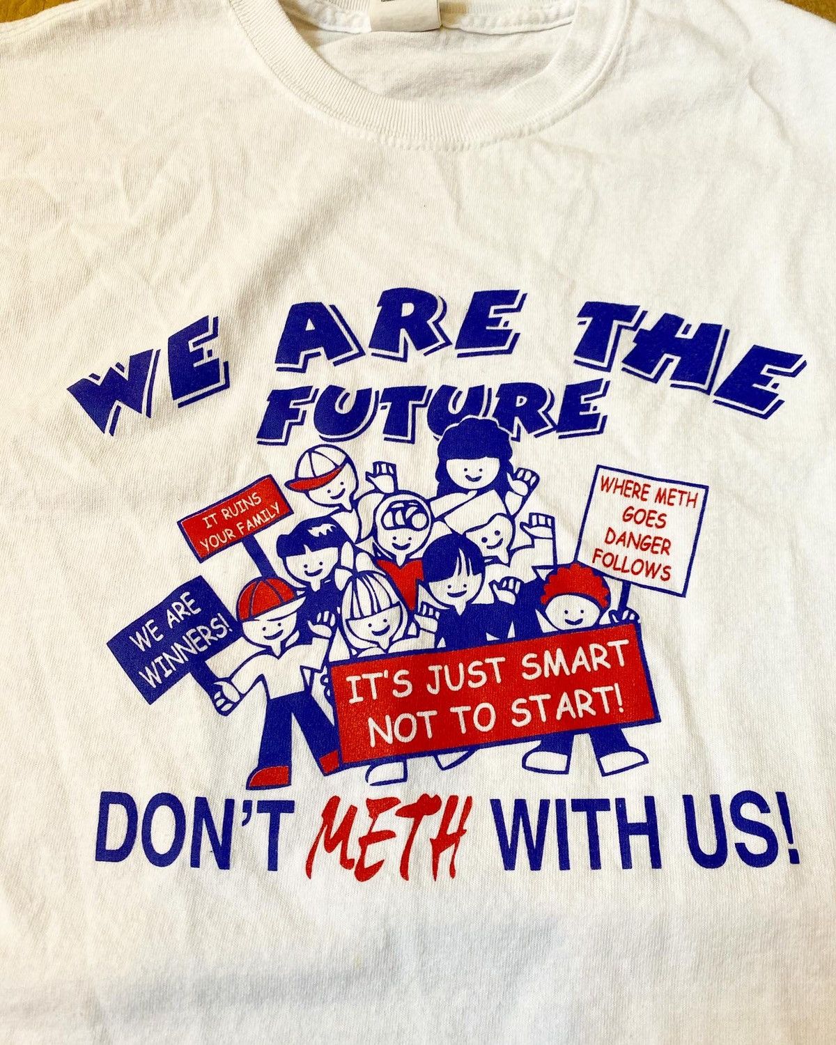 Vintage Funny Cartoon Meth T Shirt Gildan Rare Vtg Drugs Hoodie, Sweatshirt | PodTeesHub.com