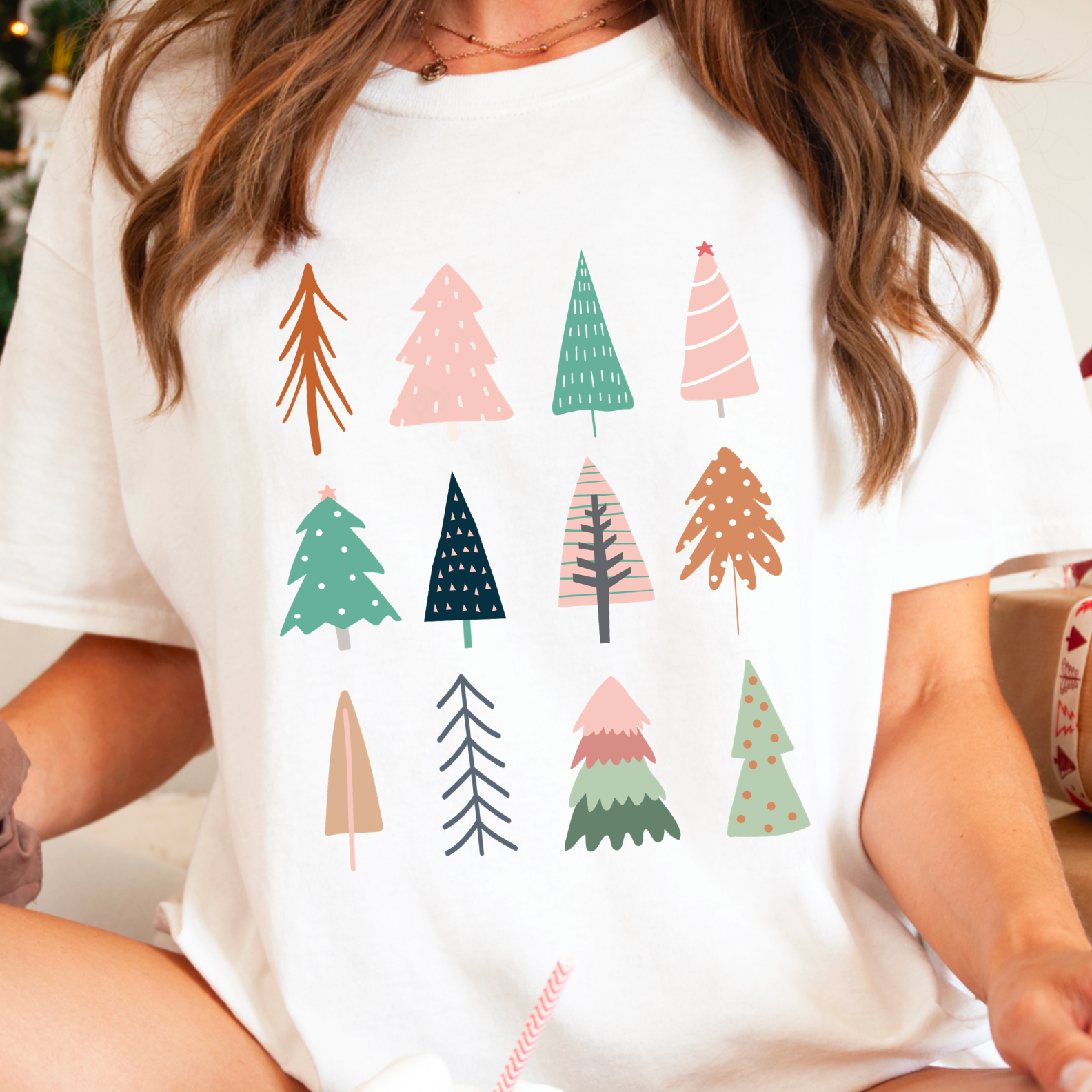 Christmas Trees Christmas  Graphic Tee Hoodie, Sweatshirt | PodTeesHub.com