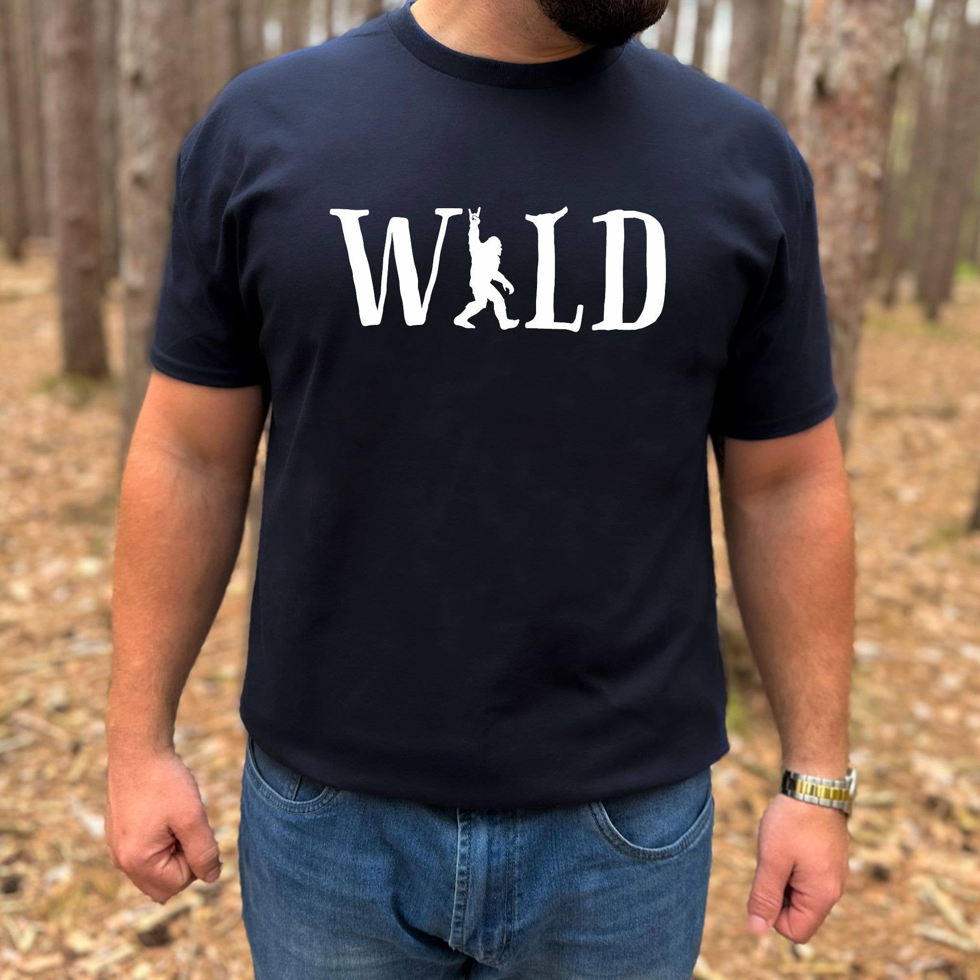 Wild Bigfoot Graphic Tee Tshirt *Unisex Fit* 268 Hoodie, Sweatshirt | PodTeesHub.com