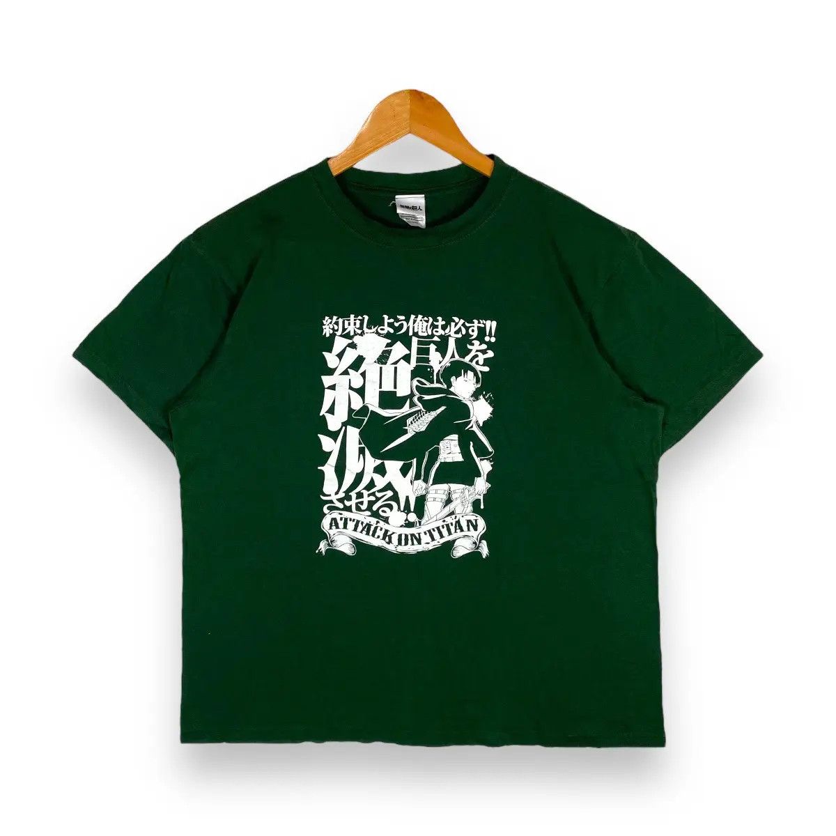 Japanese Brand X Vintage Vintage 00 S Attack On Titan Levi Ackerman Anime Tee Hoodie, Sweatshirt | PodTeesHub.com
