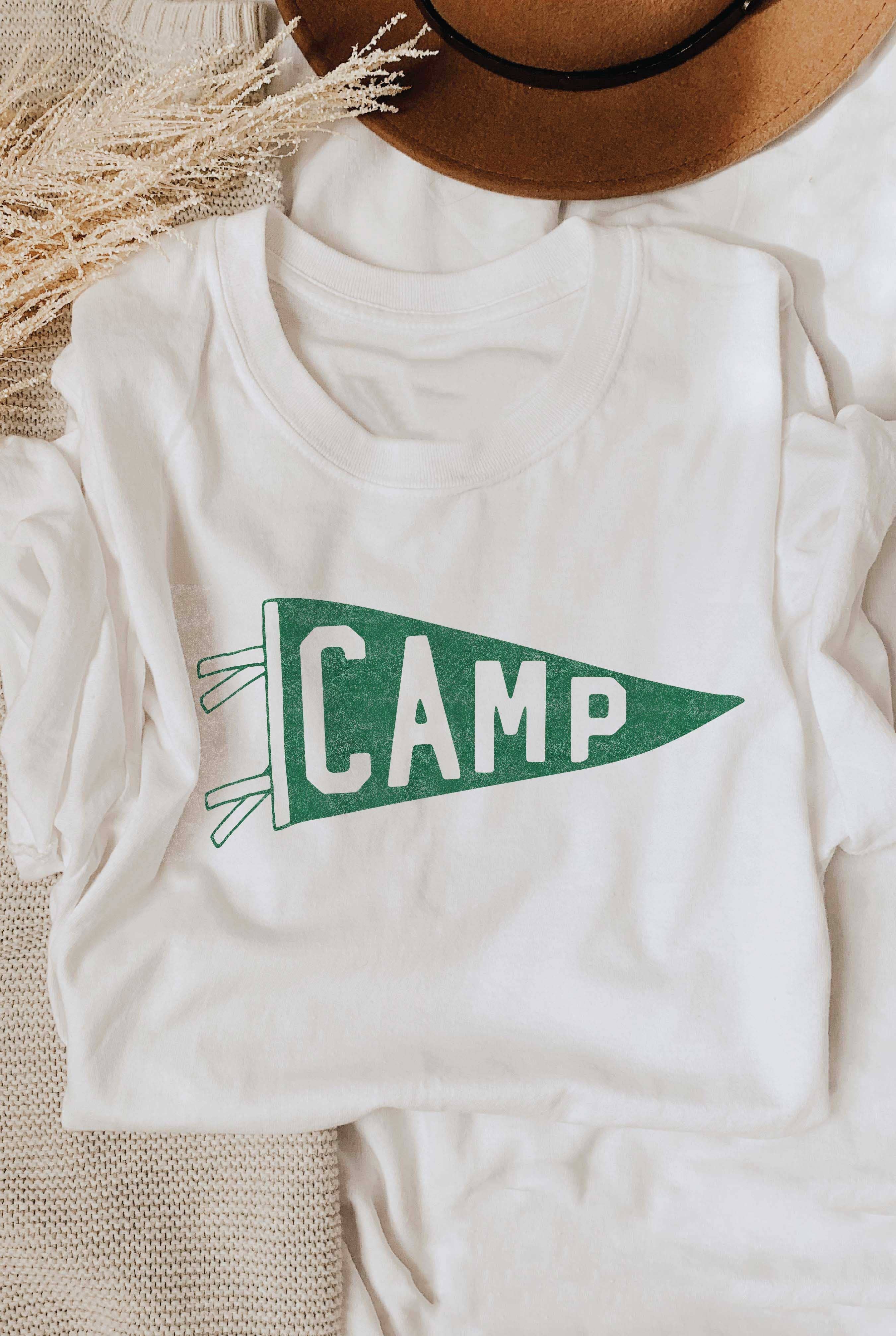 Camp Pennant Graphic T-Shirt Hoodie, Sweatshirt | PodTeesHub.com