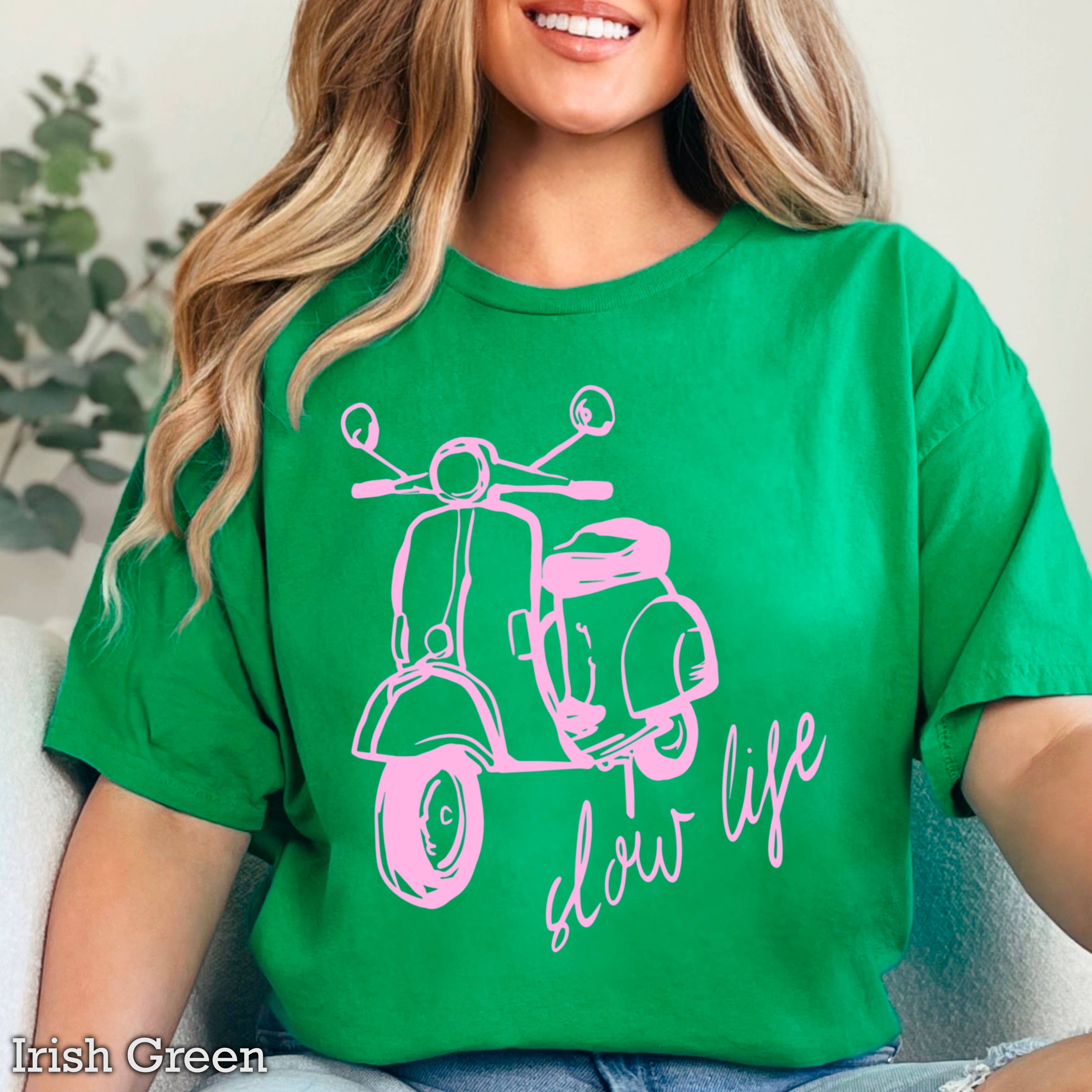 Slow Life  Coastal Women’S Graphic Tee | Gildan Hoodie, Sweatshirt | PodTeesHub.com