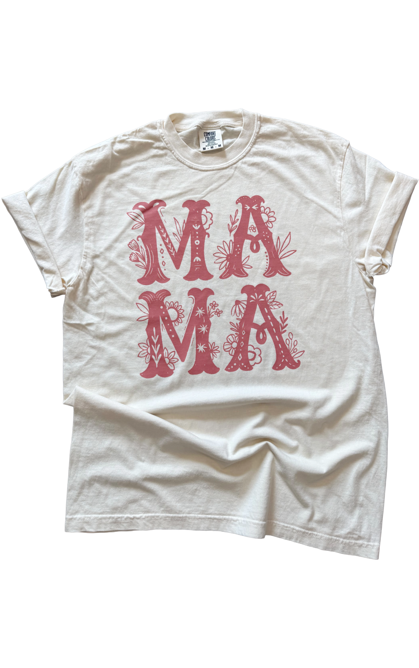 Retro Floral Mama Tee Hoodie, Sweatshirt | PodTeesHub.com