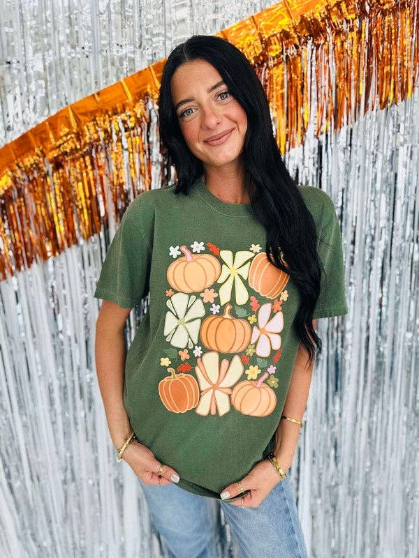 Funky Pumkin Flower Box Collage Dtf Tee Hoodie, Sweatshirt | PodTeesHub.com