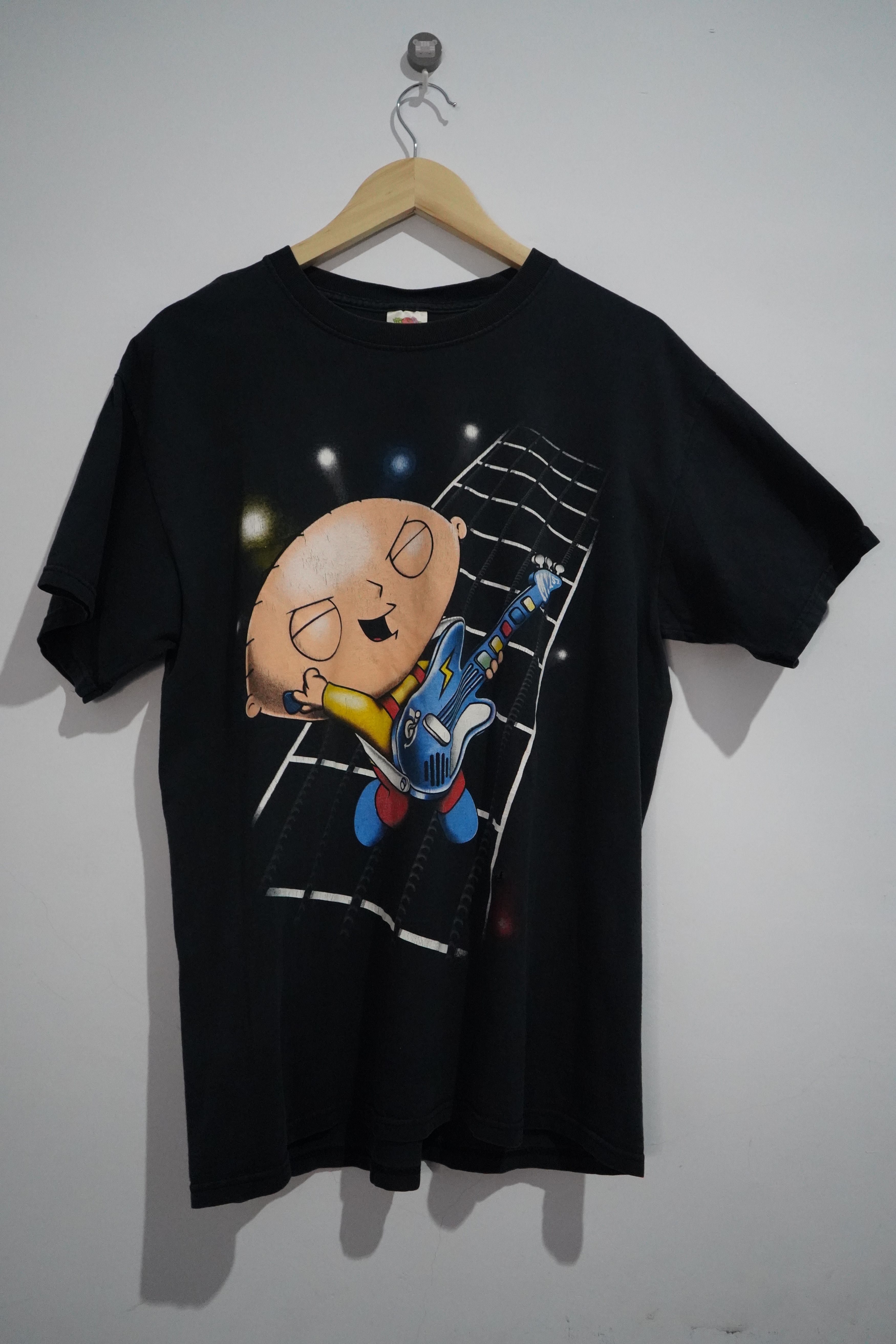 Fox Racing X The Simpsons Family Guy Stewie Griffin Solo Guitar T Shirt Hoodie, Sweatshirt | PodTeesHub.com