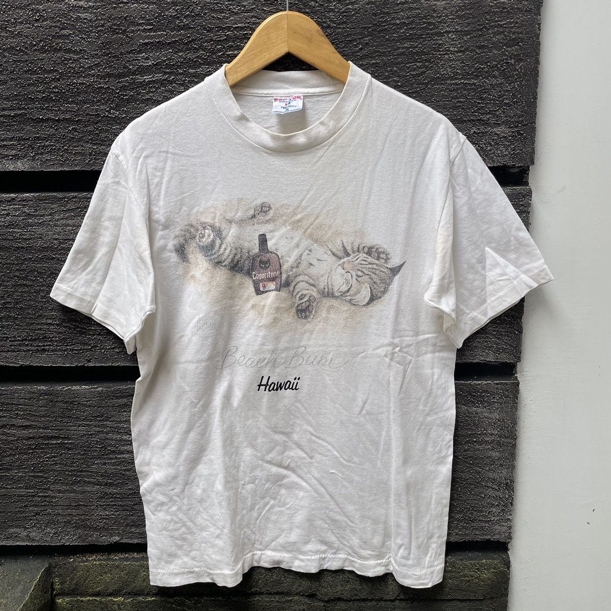 Vintage Drunk Kitten Hawai Beach Bum By Harrison T Shirt Vintage 80s Hoodie, Sweatshirt | PodTeesHub.com