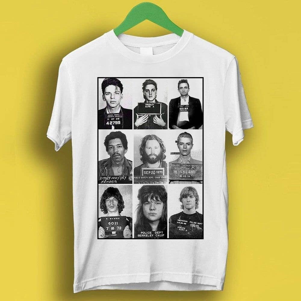 Rock Star Mugshot Music Gift Funny Tee Gamer Movie Tee Hoodie, Sweatshirt | PodTeesHub.com