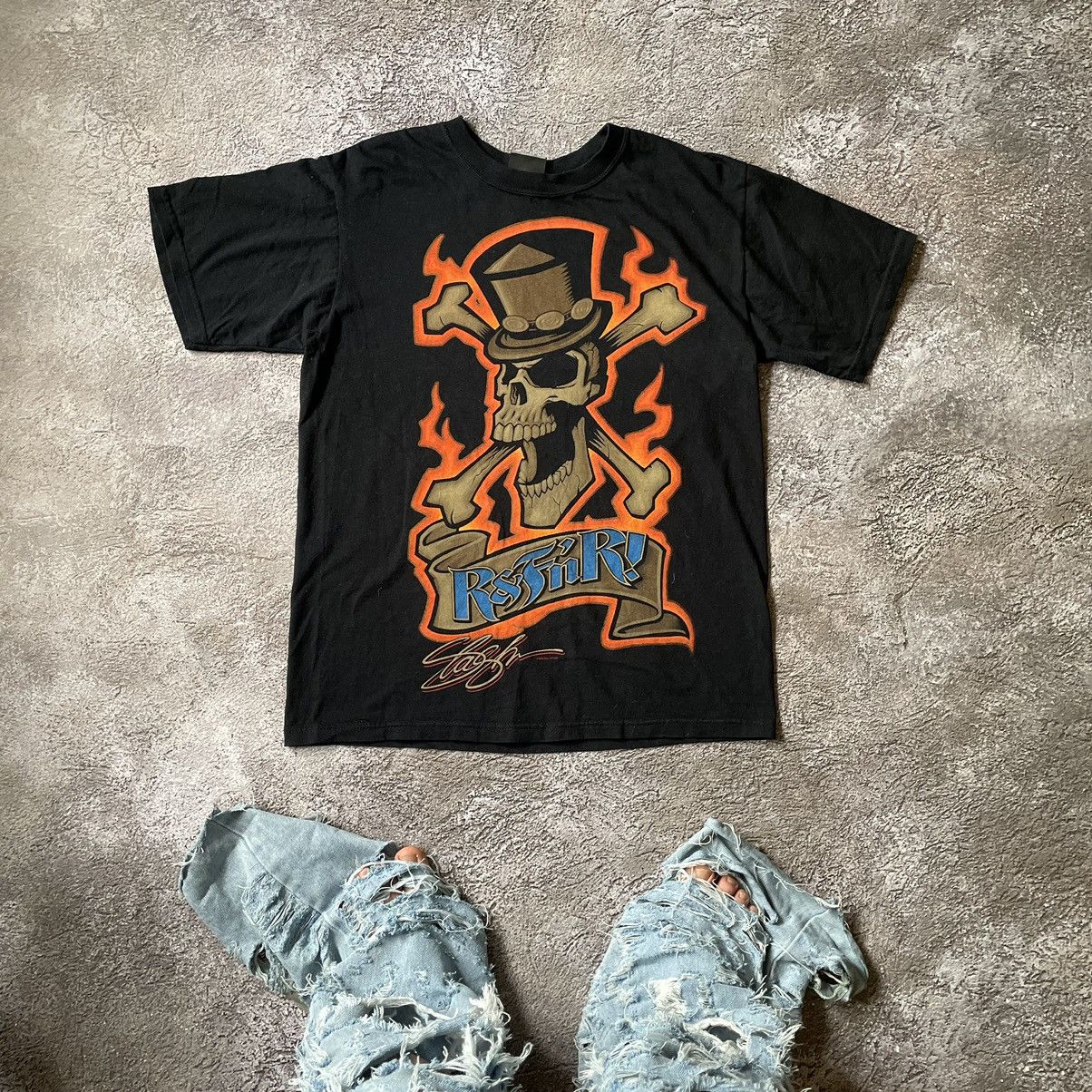 Gildan X Vintage Vintage Y2k Skulls Bones Face Scream Dead Creepy Horror Tee Hoodie, Sweatshirt | PodTeesHub.com