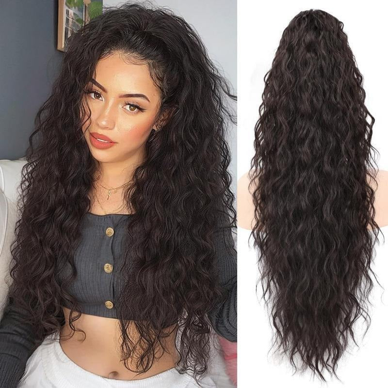 30 Inch Claw Clip Ponytail Extension for Women Long Wavy Pony Tails Hair Extensions Fluffy Natural Looking Synthetic Clip...