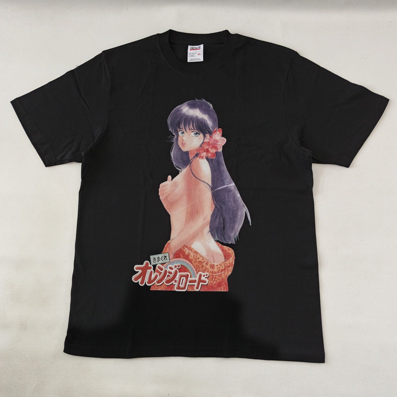 Anime Kimagure Orange Road Black Tee Anvil Red Tag Size Xl Hoodie, Sweatshirt | PodTeesHub.com