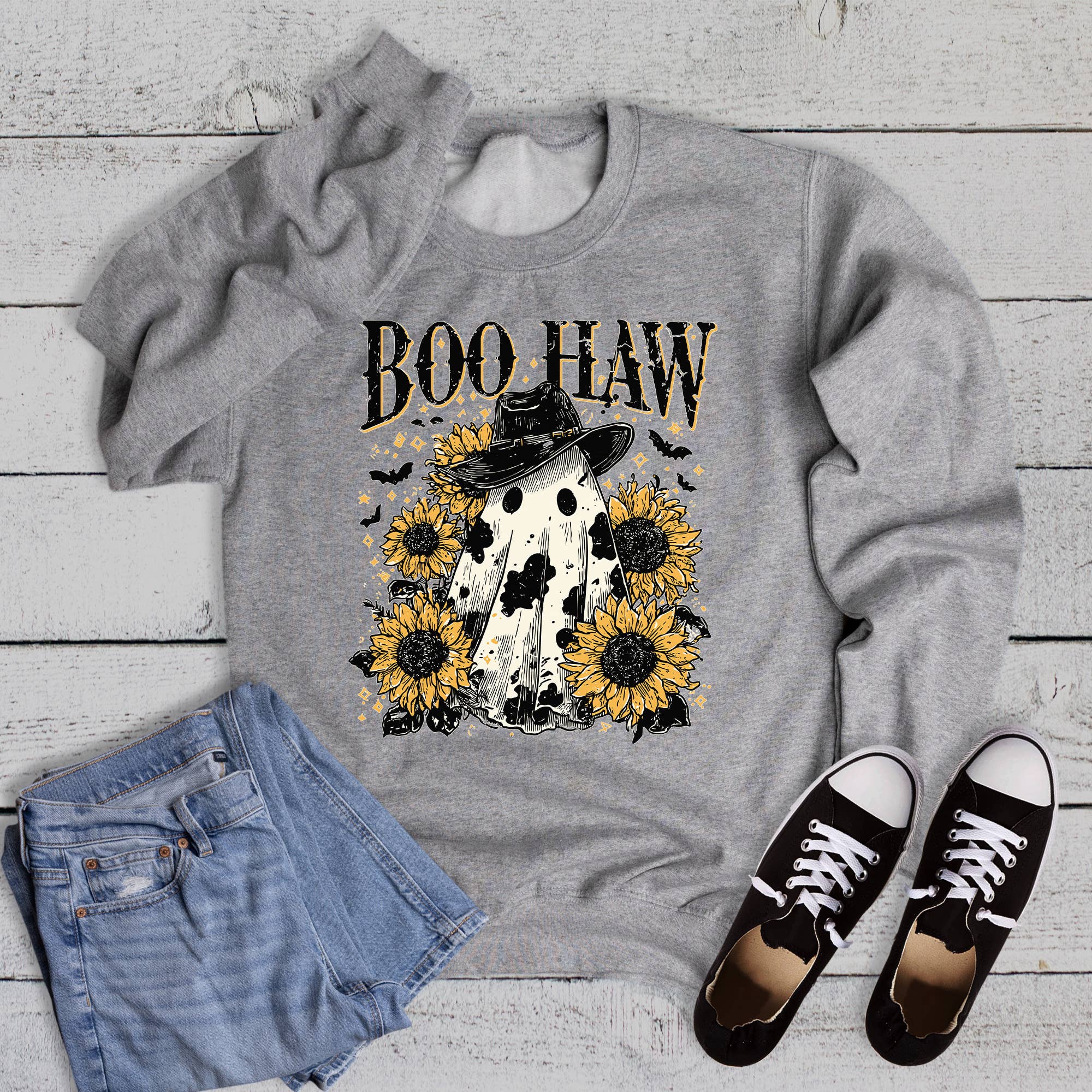 Halloween Ghost Boohaw Graphic Sweatshirt T-Shirts, Hoodie | PodTeesHub.com