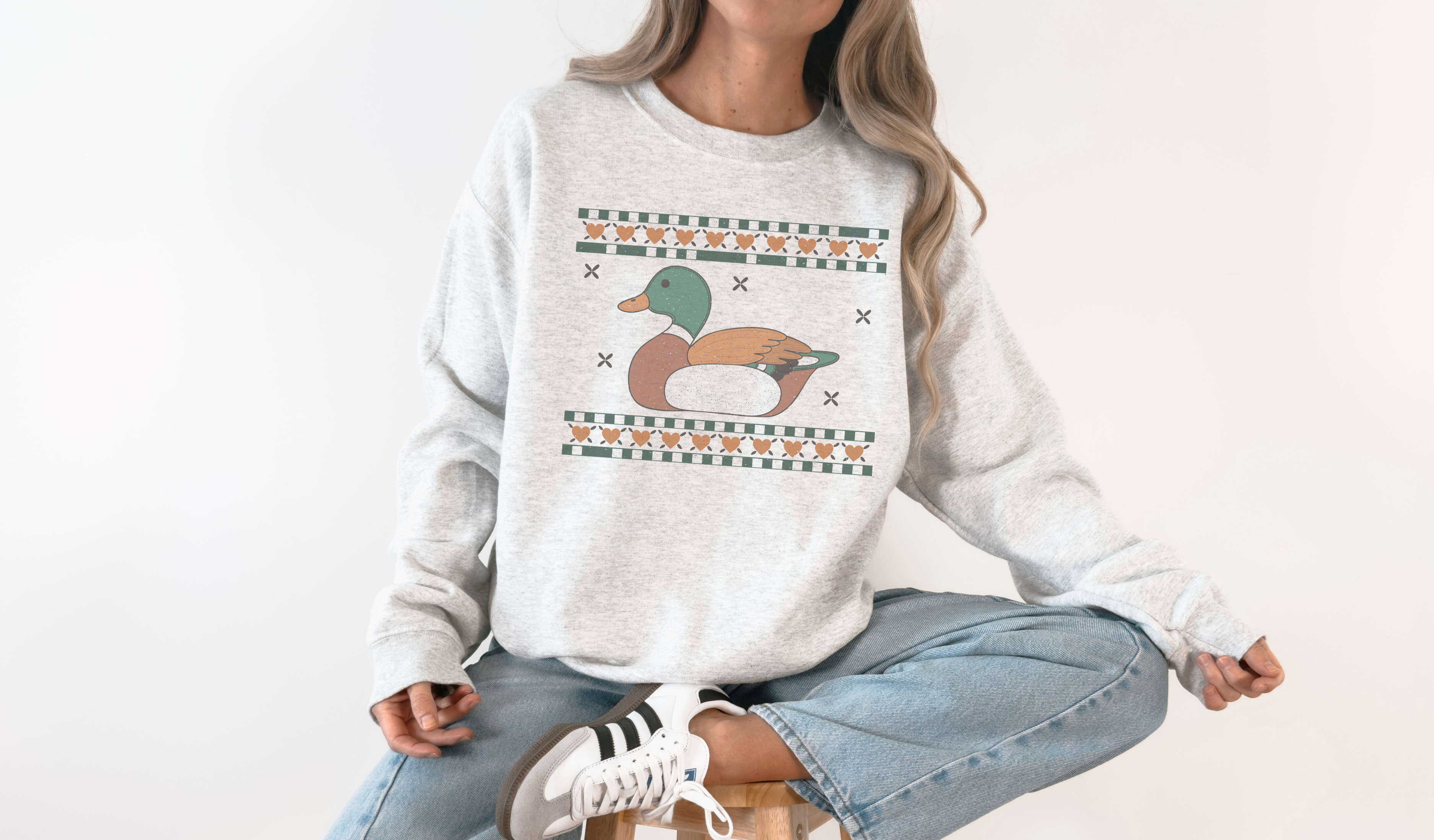 Vintage Mallard Thrifting Crew Neck Sweatshirt T-Shirts, Hoodie | PodTeesHub.com
