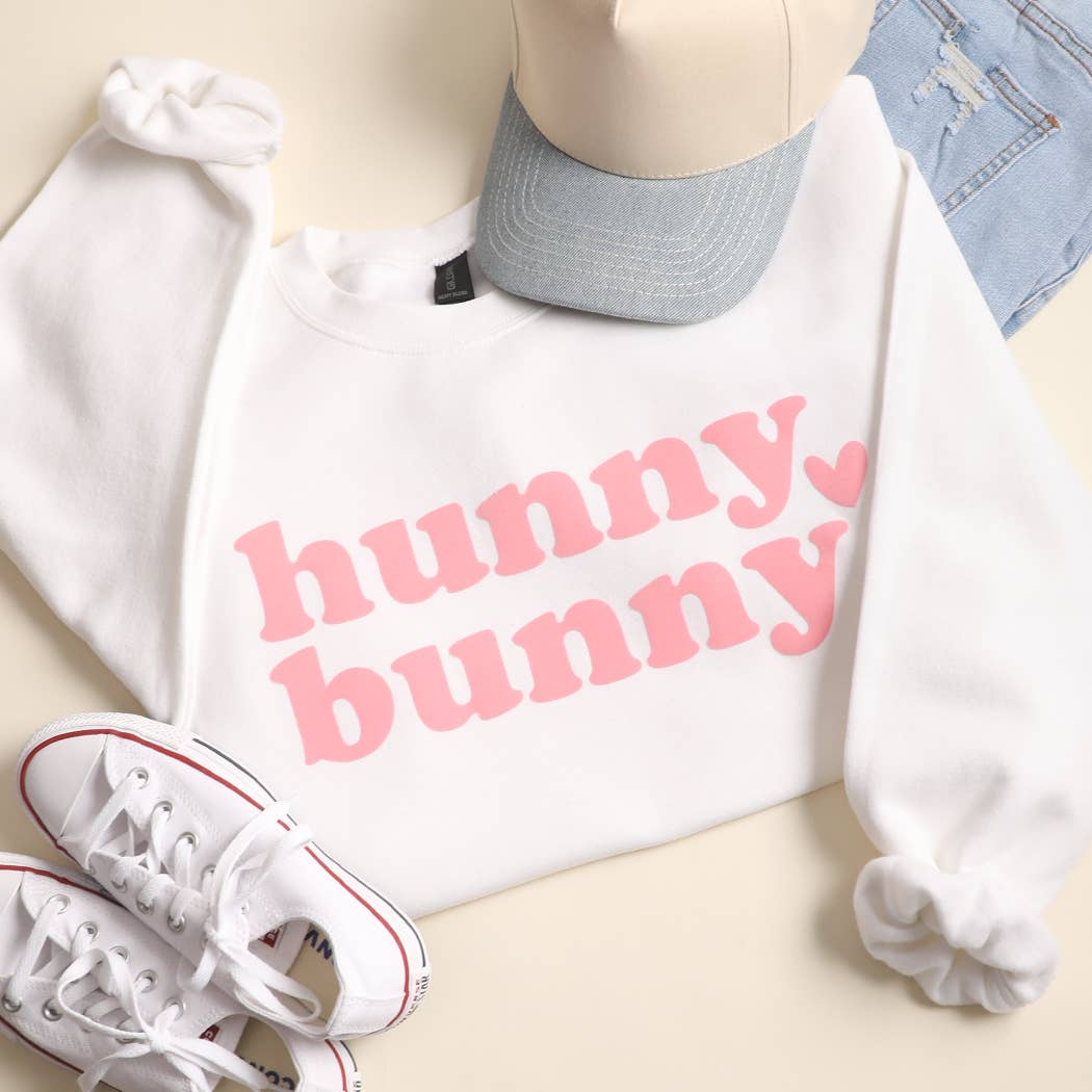 Hunny Bunny Soft Flock Heavyweight Sweatshirt T-Shirts, Hoodie | PodTeesHub.com