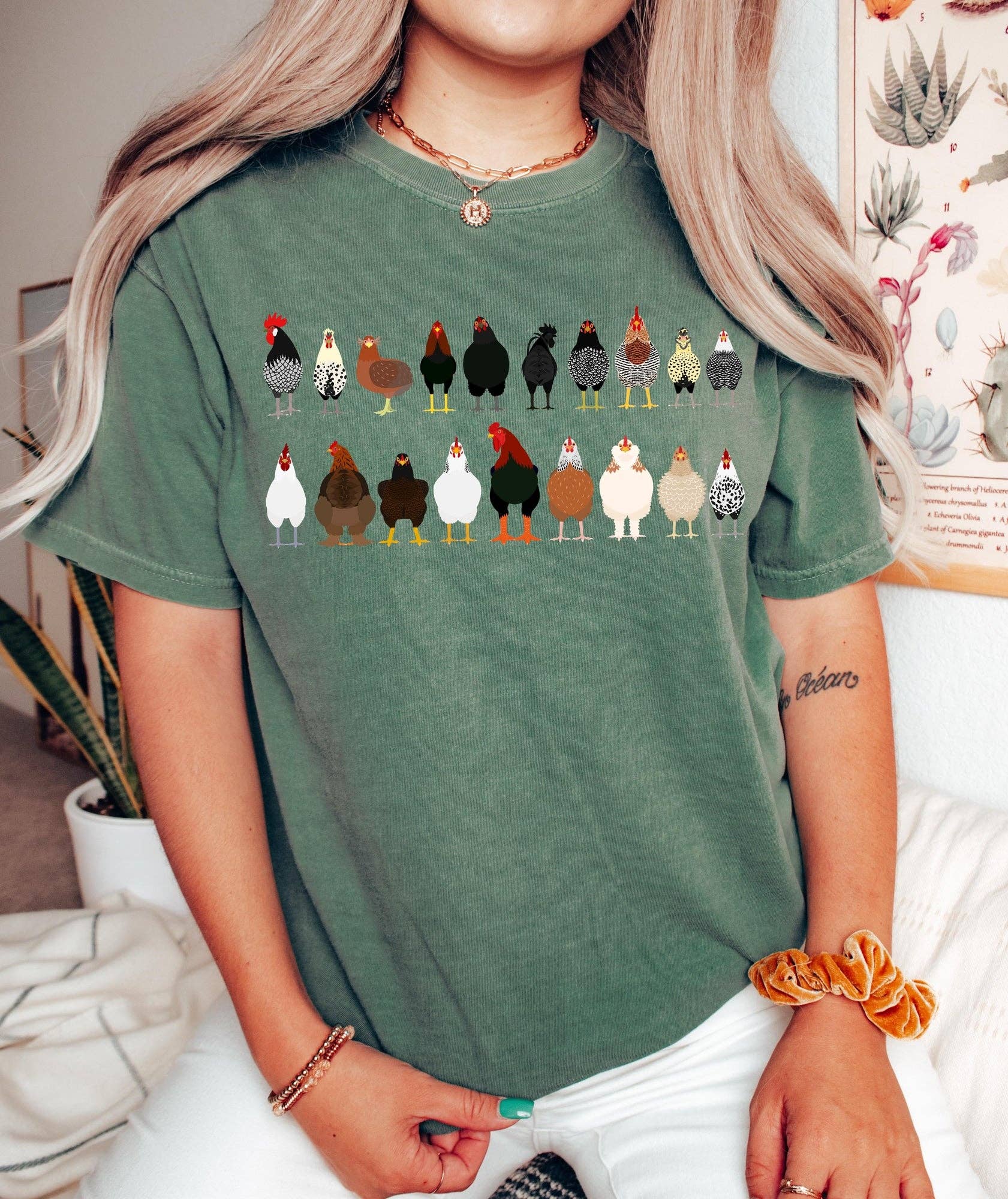 Chicken Breeds Farm Animal Lover T-Shirt Hoodie, Sweatshirt | PodTeesHub.com