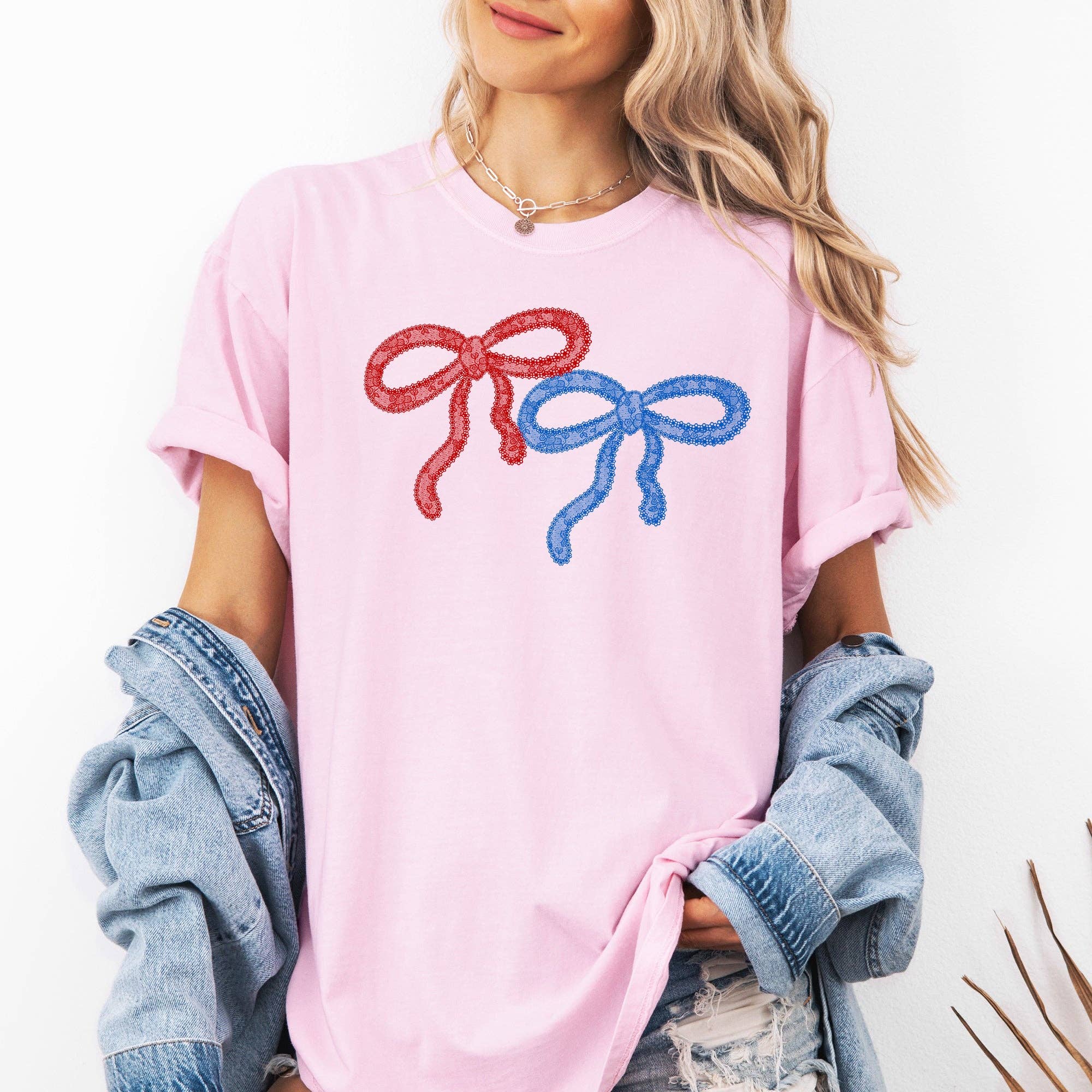 Retro Lace, Red, Blue, Patriotic, America, 4th of July Tshirt Hoodie, Sweatshirt | PodTeesHub.com