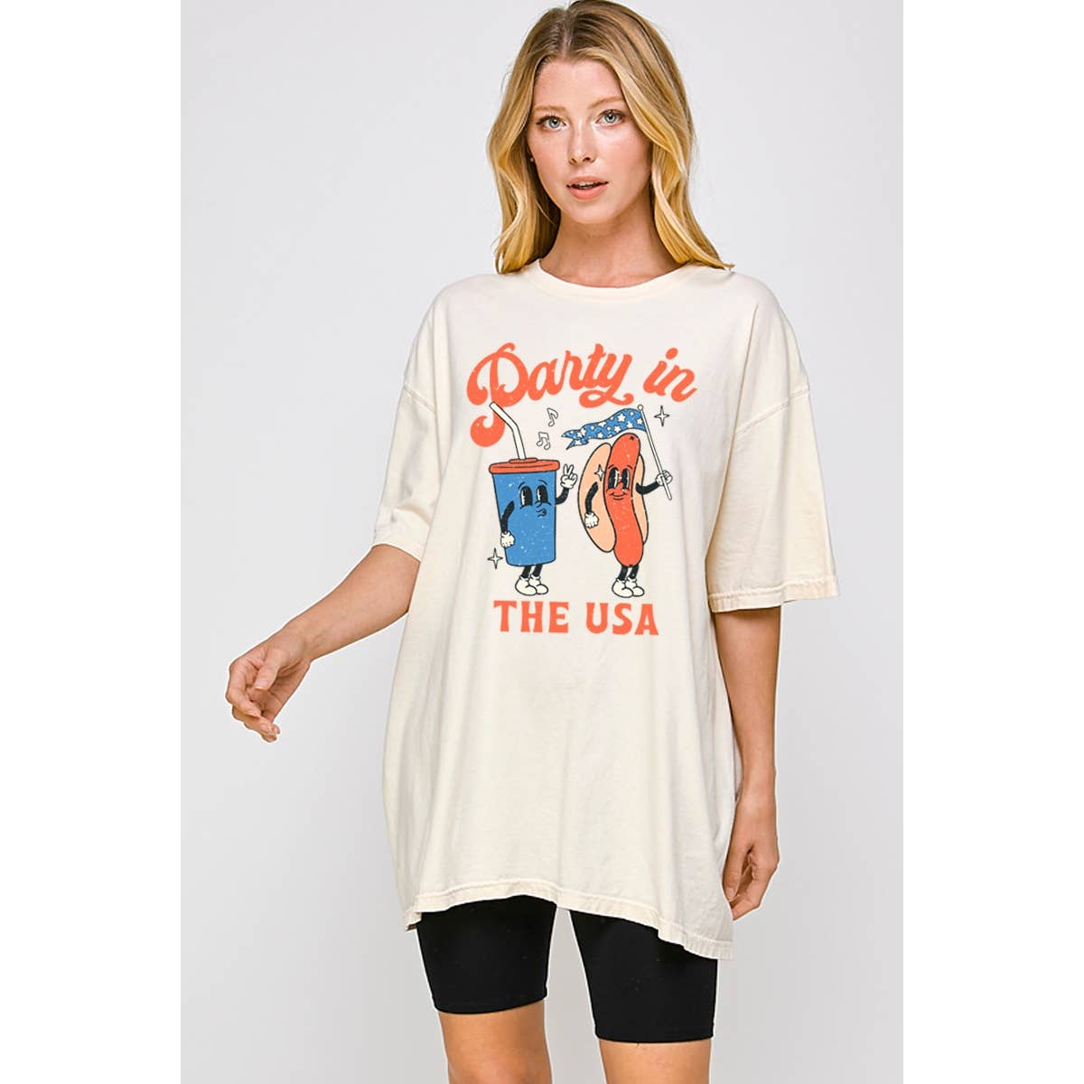 Party in the USA   Graphic  Oversized Tee Hoodie, Sweatshirt | PodTeesHub.com