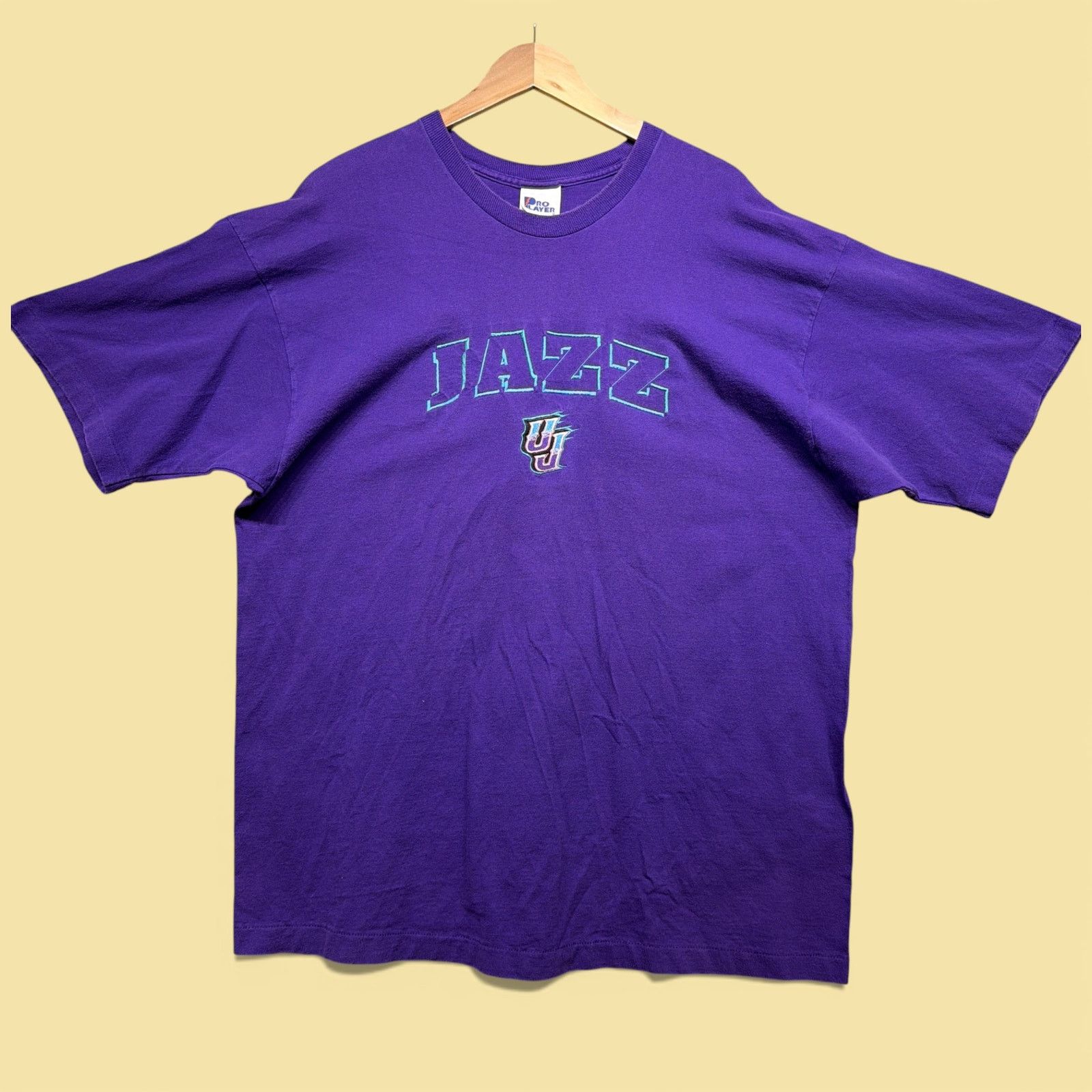 Pro Player Vintage Utah Jazz Embroidered 90s Size Xxl T-Shirts, Hoodie, Sweatshirt