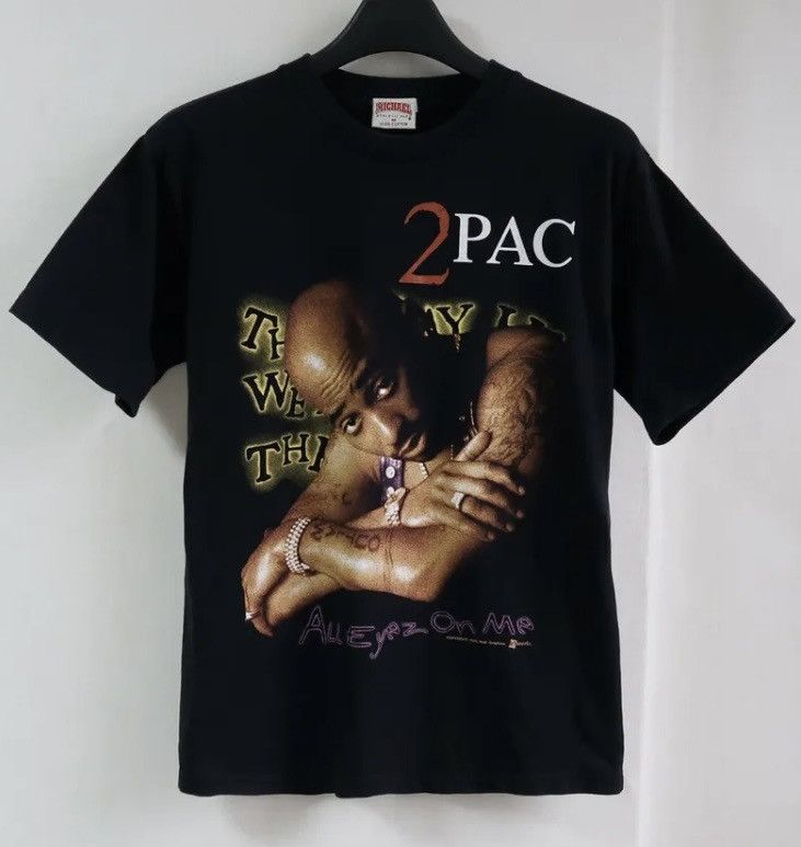 90s Vintage Tupac All Eyez On Me Rap Tee 1998 2pac T Shirt Hoodie, Sweatshirt | PodTeesHub.com