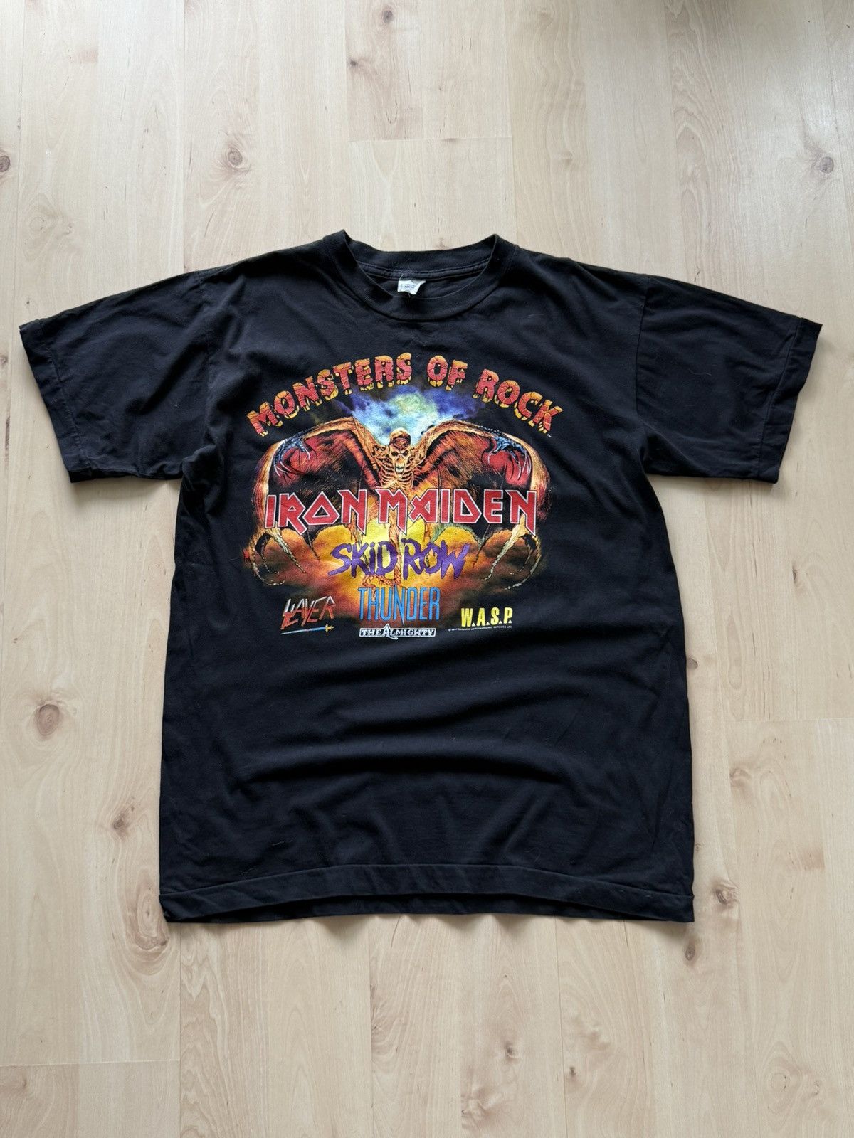 Band Tees 1992 Iron Maiden Monsters Of Rock Tour Vintage T Shirt Hoodie, Sweatshirt | PodTeesHub.com