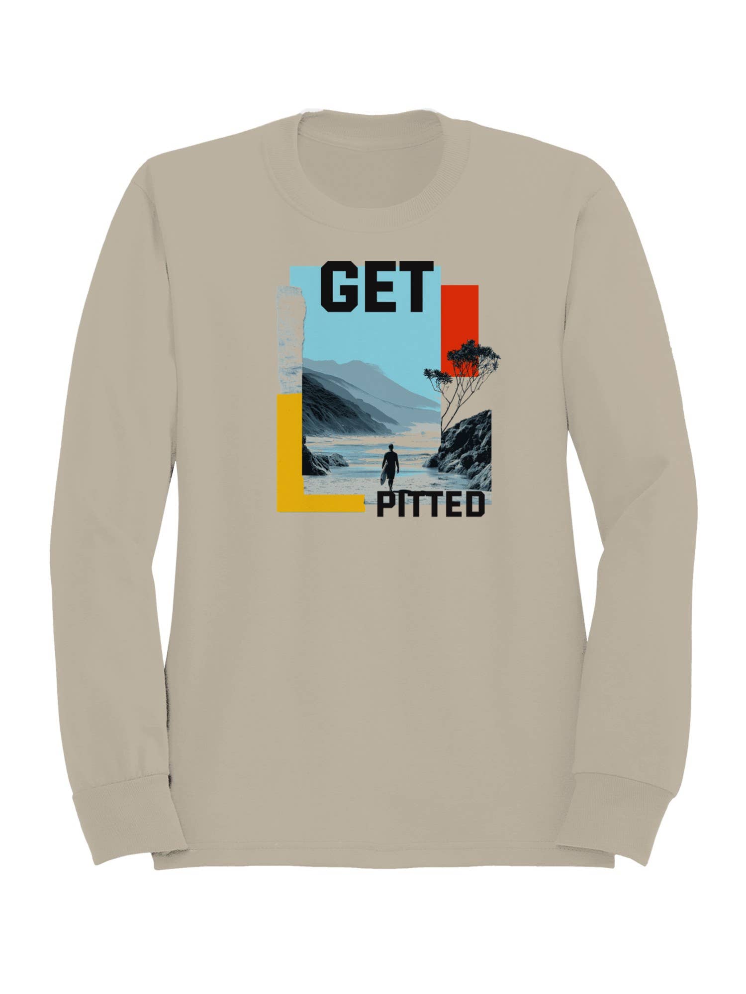 Get Pitted Surf Adventure Art Men's Sweatshirt T-Shirts, Hoodie | PodTeesHub.com