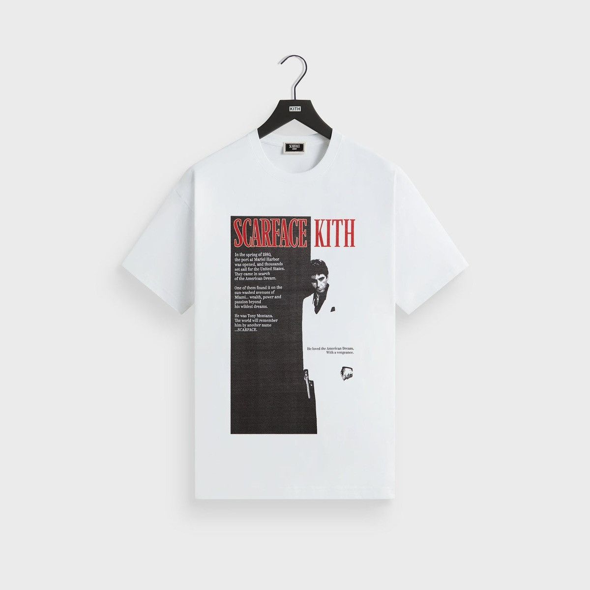 Kith For Scarface Film Poster Vintage Tee T Shirt Size Large Hoodie, Sweatshirt | PodTeesHub.com