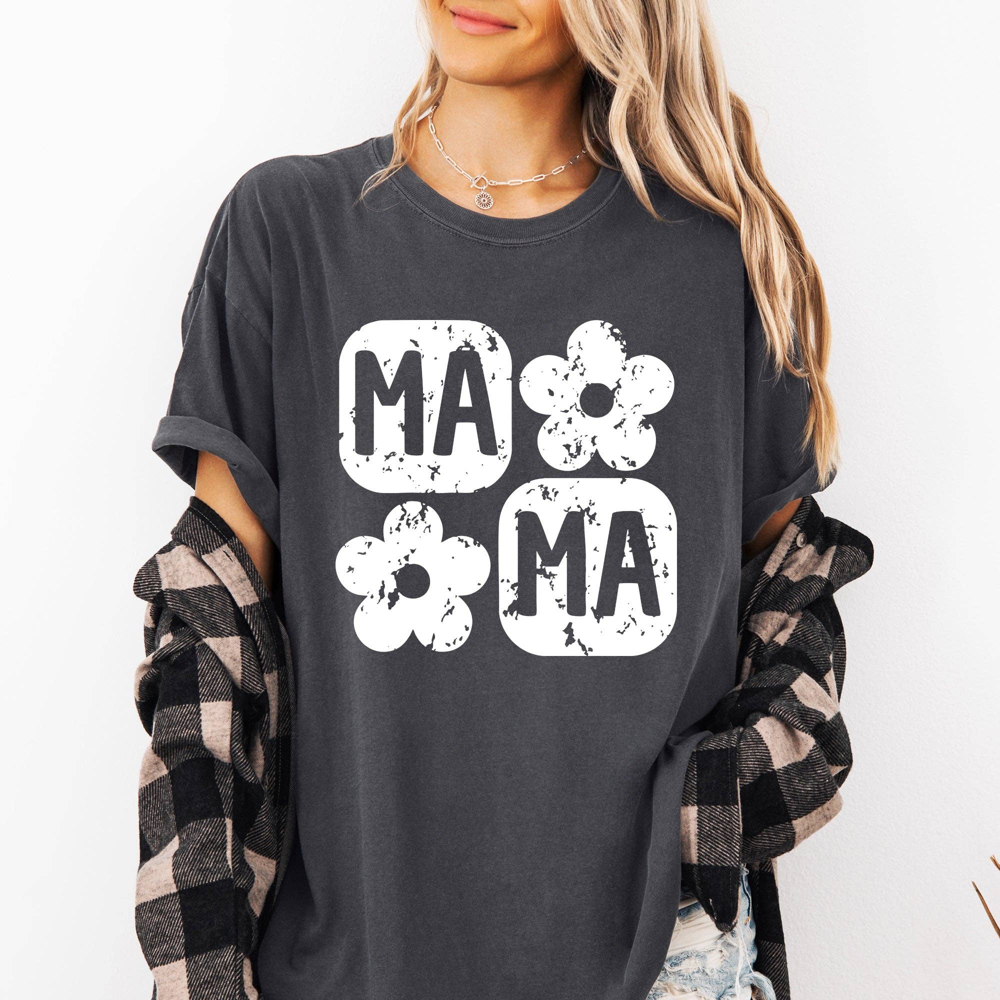 Retro Floral Mama, Vintage, Mother's Day Tshirt Hoodie, Sweatshirt | PodTeesHub.com