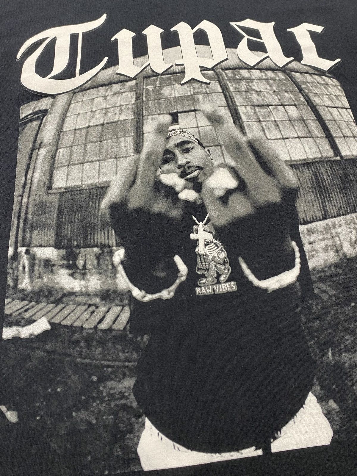 Vintage Tupac Shakur Raw Vibes Tee Hoodie, Sweatshirt | PodTeesHub.com