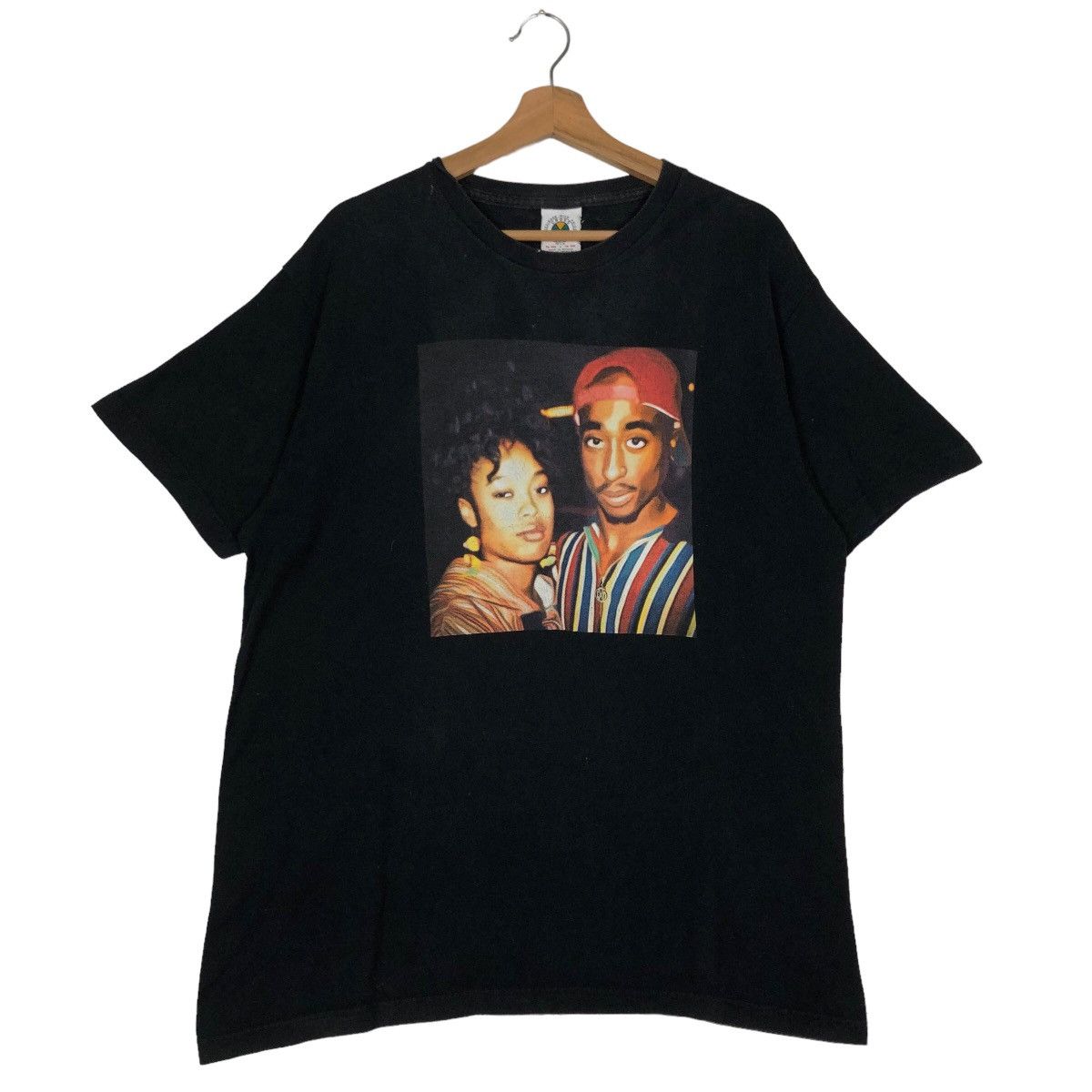 Vintage 90 S Tupac T Shirt Short Sleeve Big Logo Over Print Hoodie, Sweatshirt | PodTeesHub.com