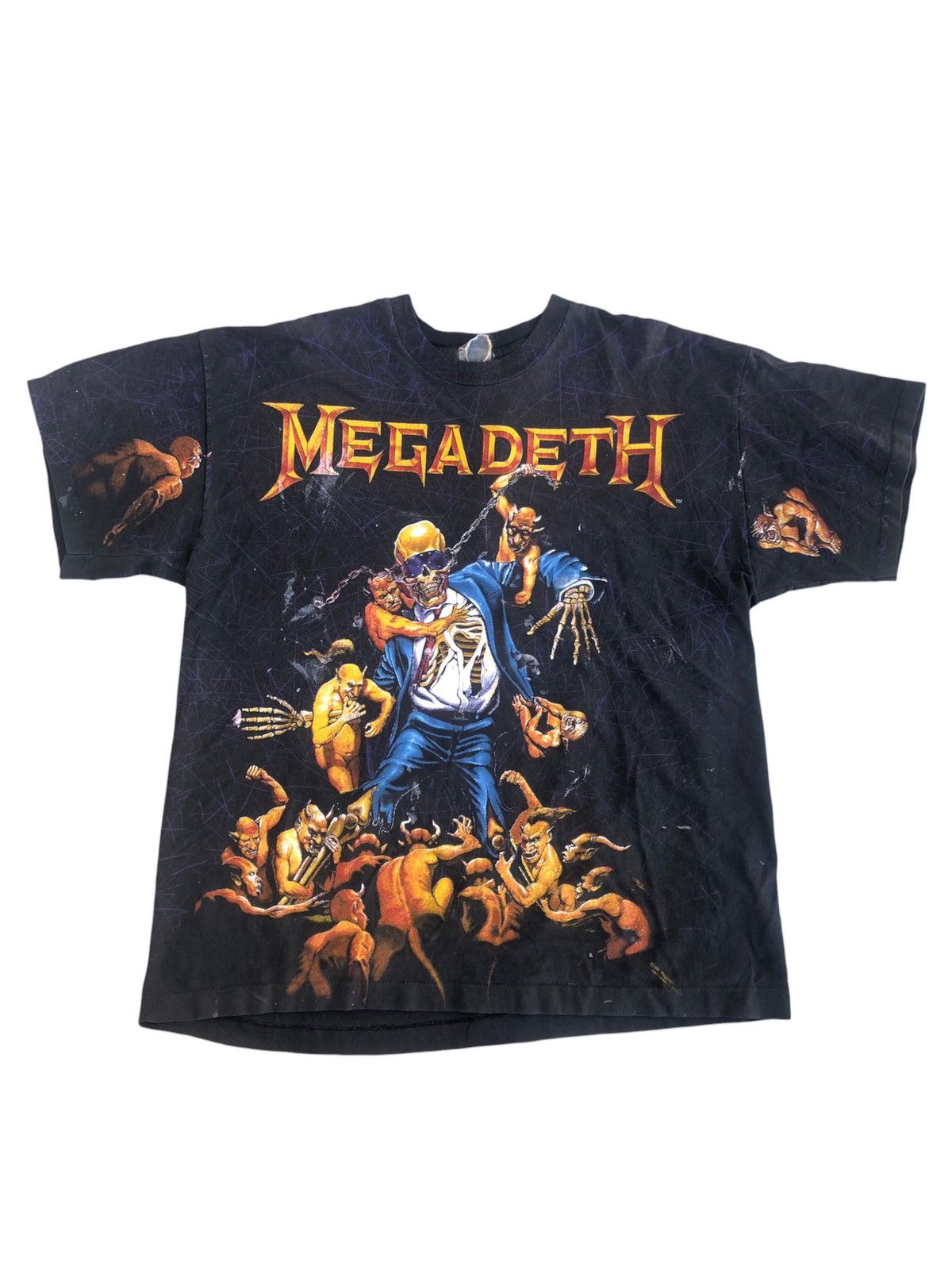 Megadeth 1991 Holy Wars T Shirt Vintage Hoodie, Sweatshirt | PodTeesHub.com