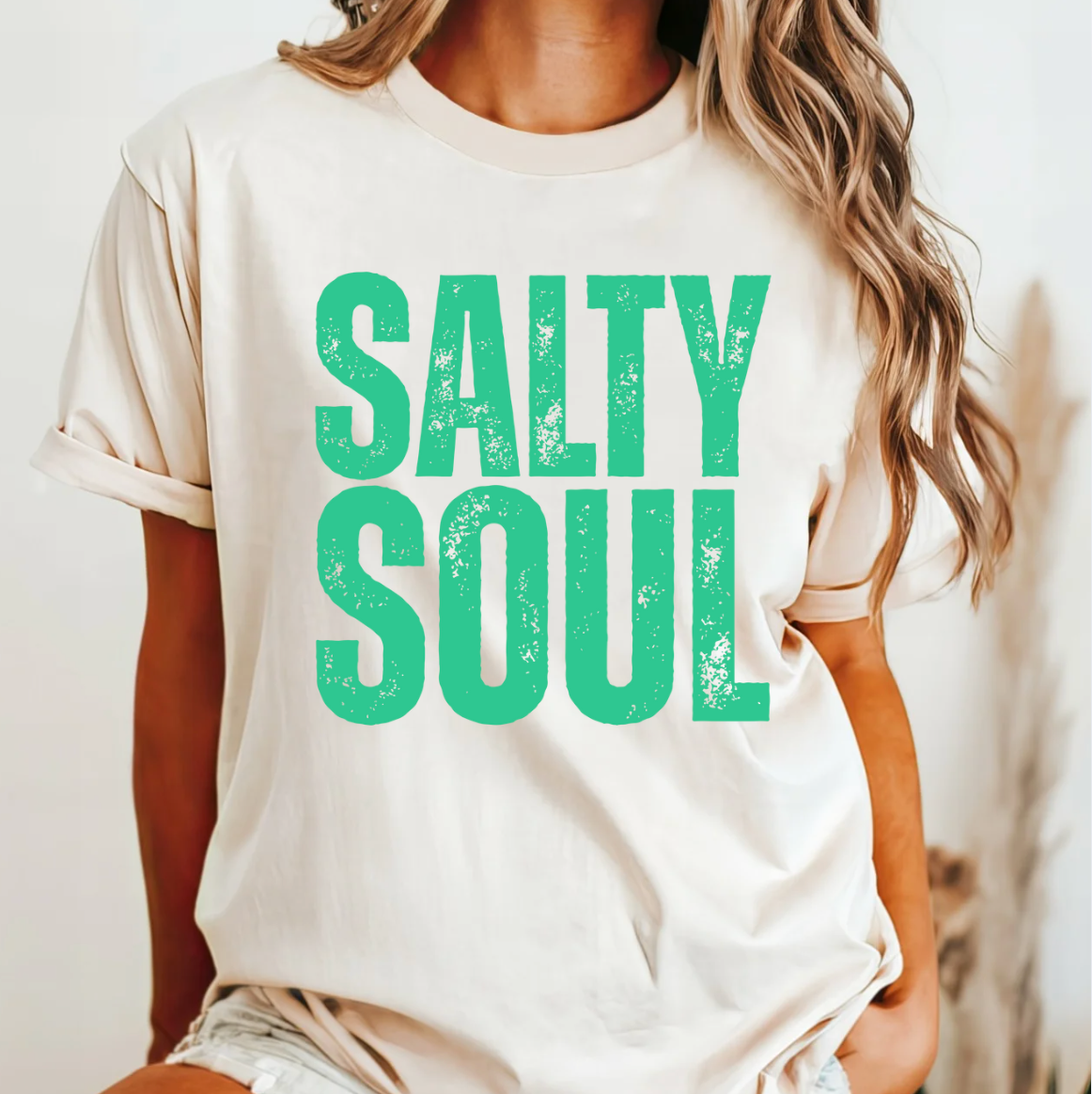 Salty Soul Comfort Color Tee Hoodie, Sweatshirt | PodTeesHub.com