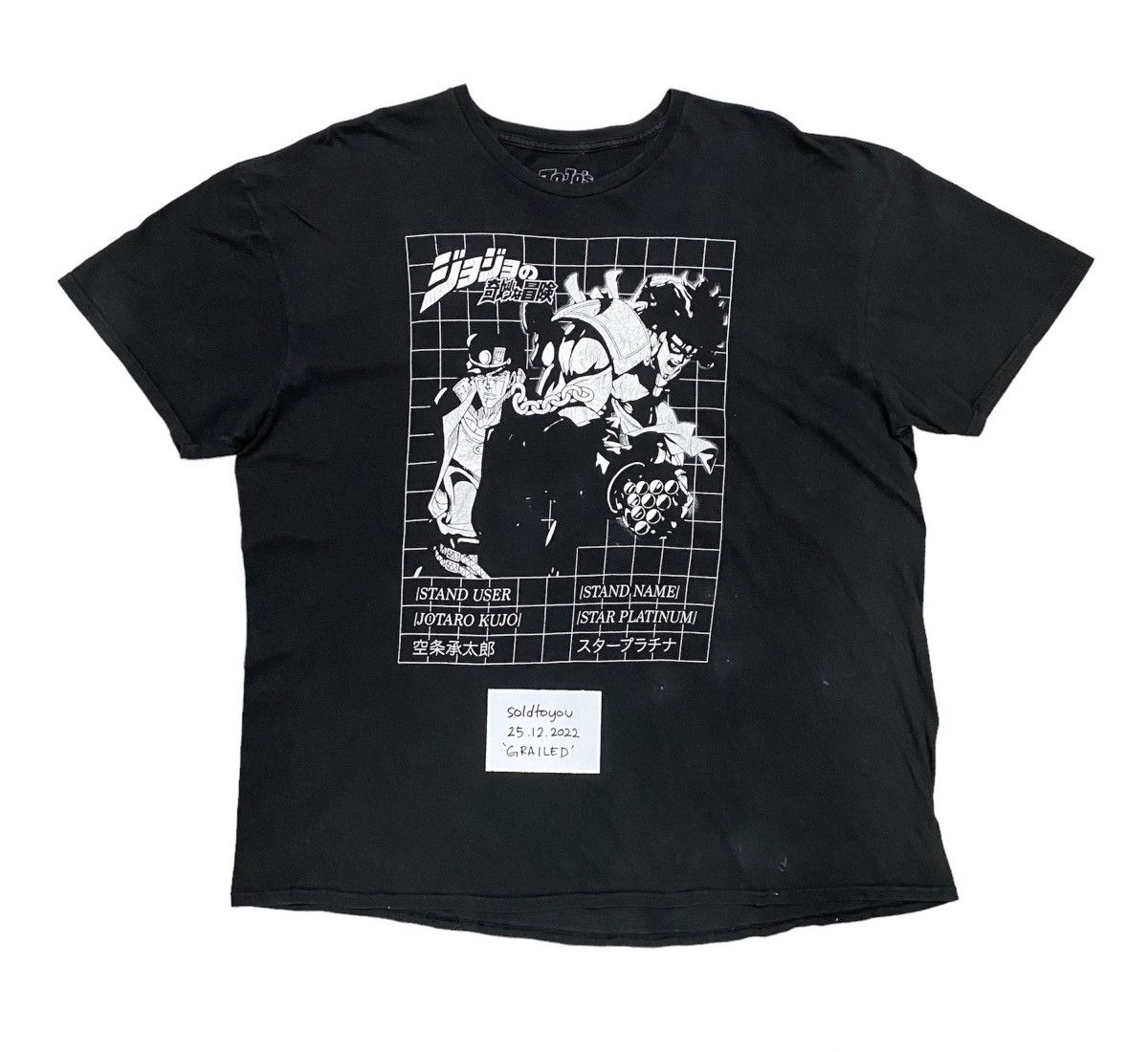 Anime Rare Size Jojo Bizzare Advanture Jotaro Kujo Anime T Shirt Hoodie, Sweatshirt | PodTeesHub.com