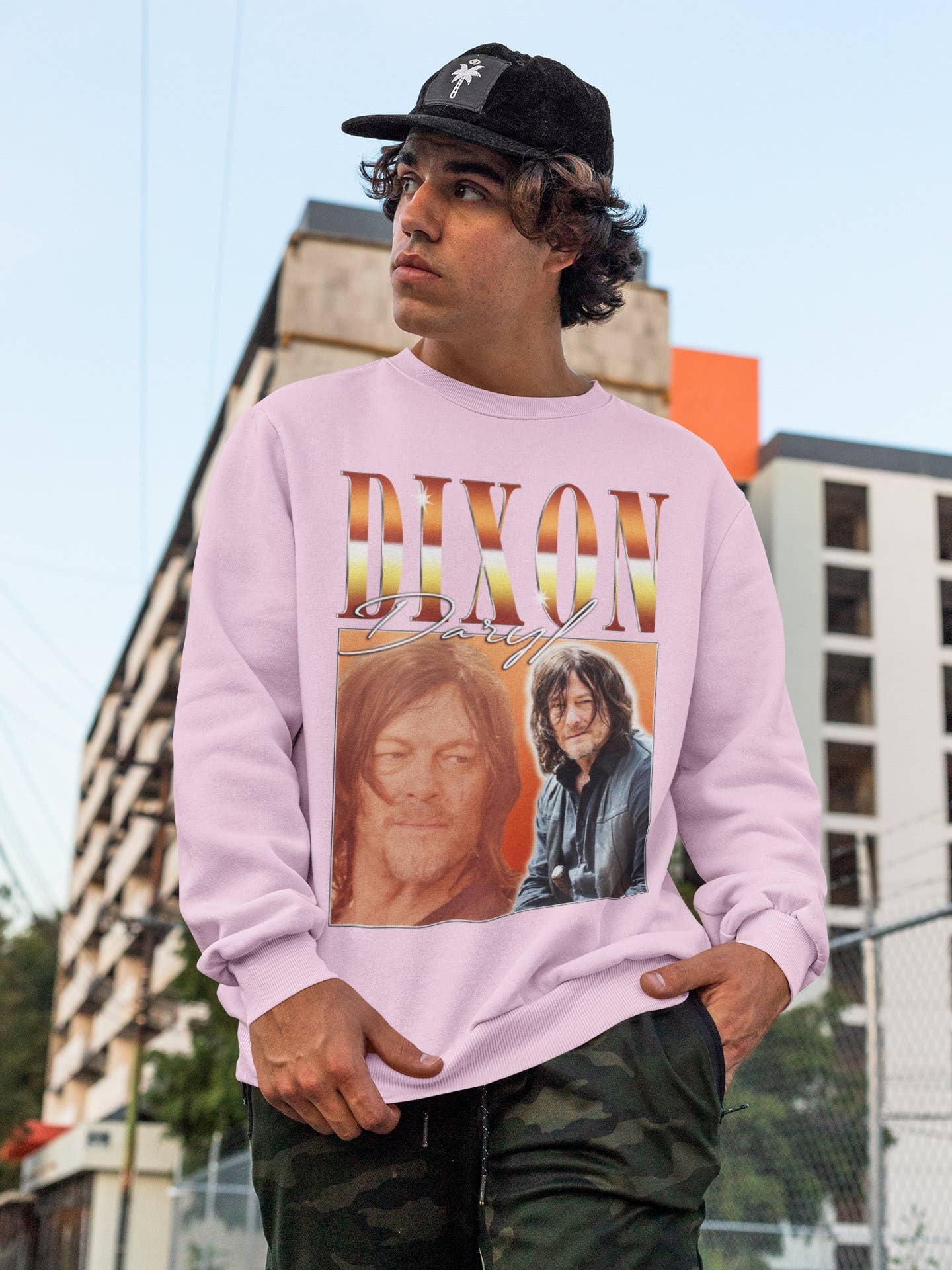 Daryl Dixon Vintage Sweatshirt - Norman Reedus 90s Tv Series T-Shirts, Hoodie | PodTeesHub.com