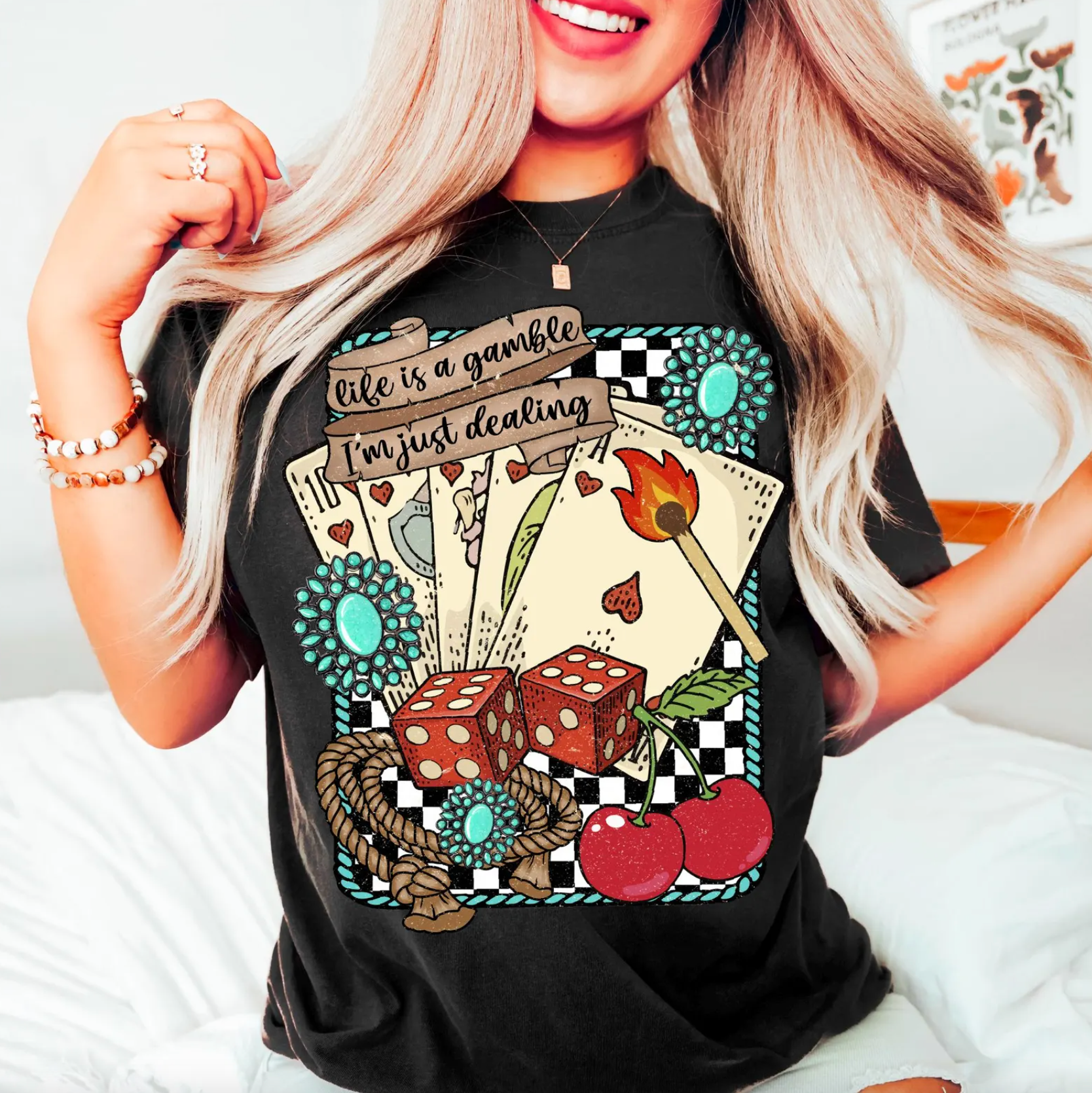 Life Is A Gamble Tee Hoodie, Sweatshirt | PodTeesHub.com