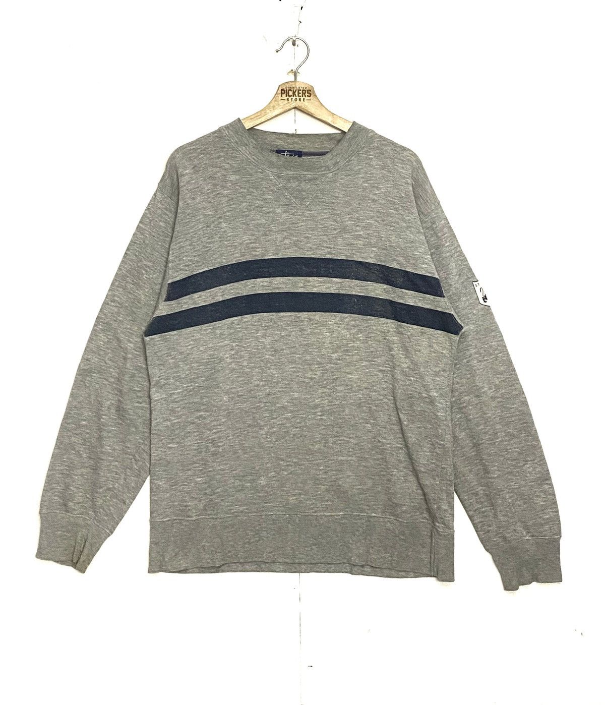Vintage Stussy Plain Sweatshirt Medium Crewneck T-Shirts, Hoodie | PodTeesHub.com