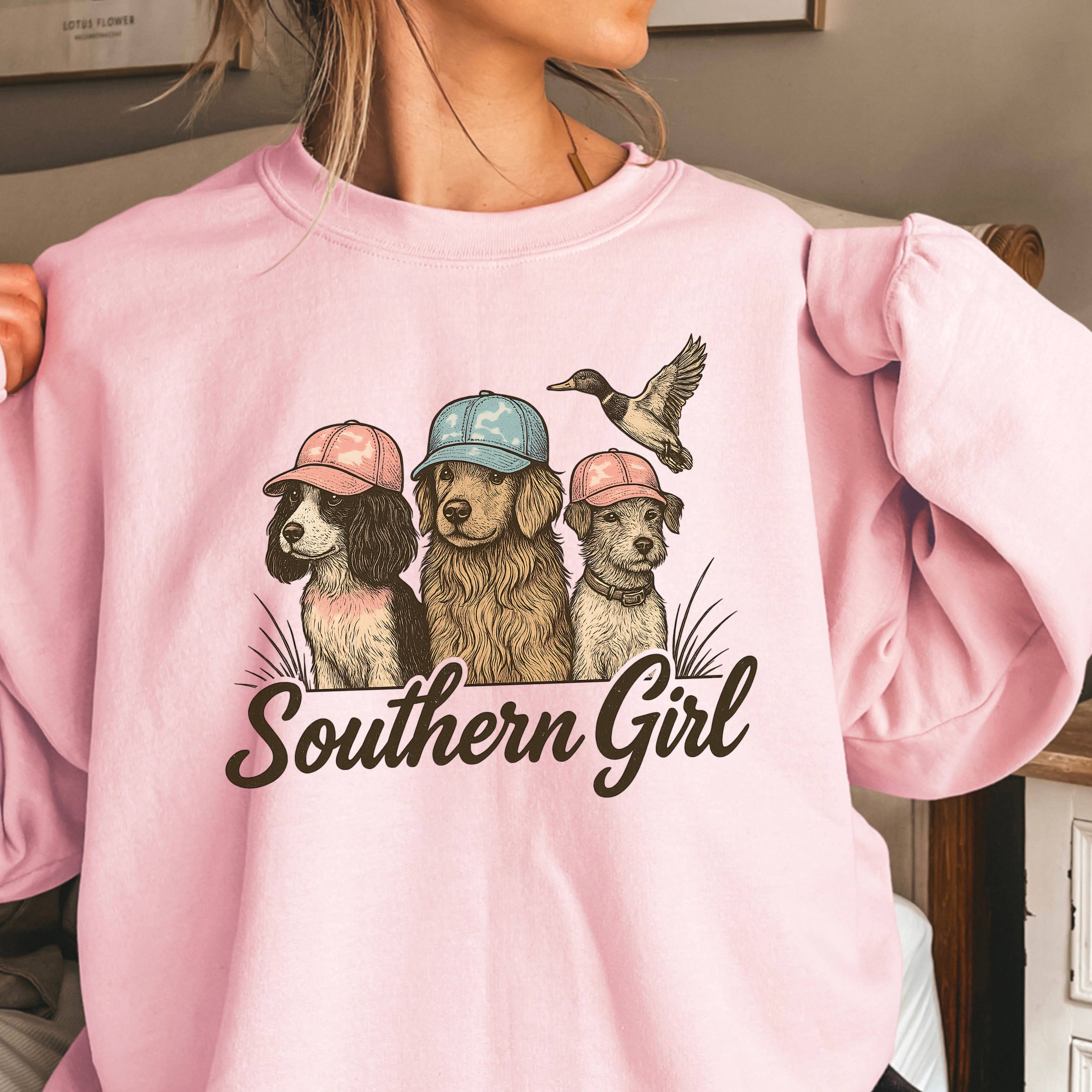 Southern Girl Sweatshirt | Gildan Brand T-Shirts, Hoodie | PodTeesHub.com