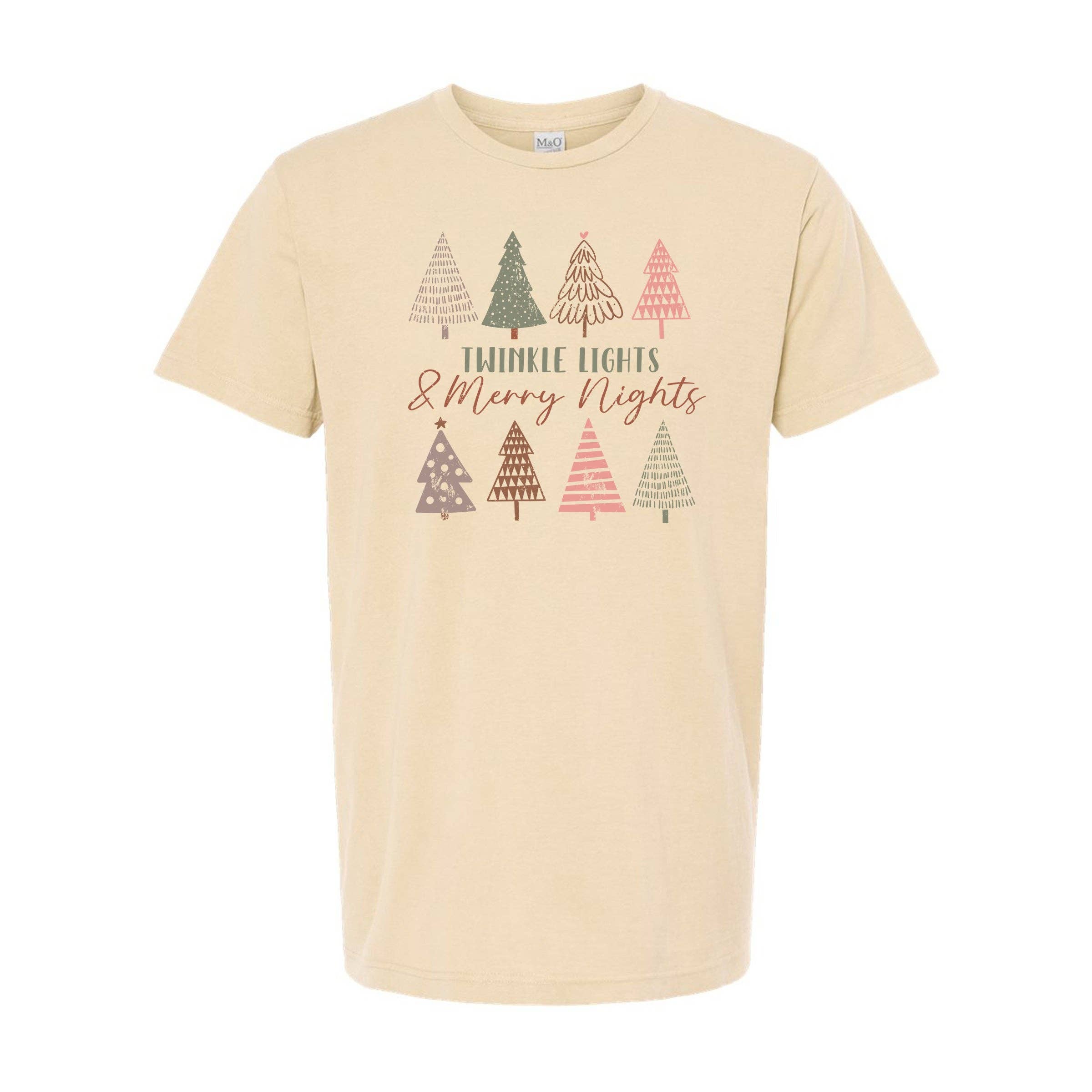 Twinkle Lights and Merry Nights Tee Hoodie, Sweatshirt | PodTeesHub.com