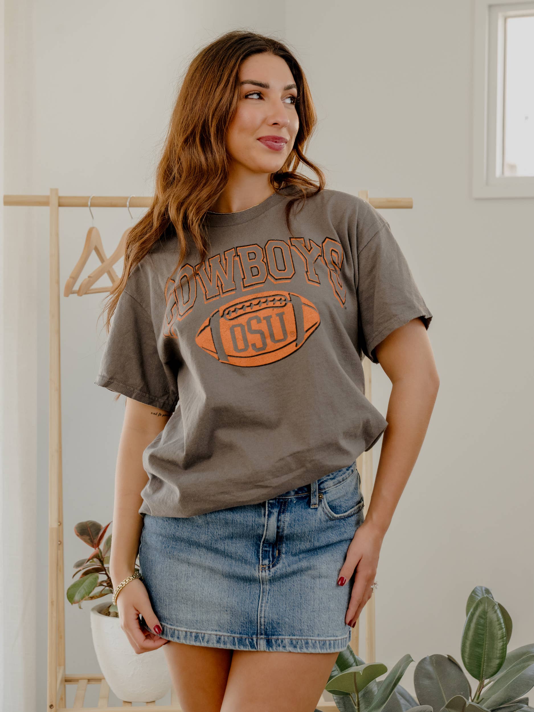 Osu Cowboys Wonka Football Charcoal Thrifted Tee Hoodie, Sweatshirt | PodTeesHub.com