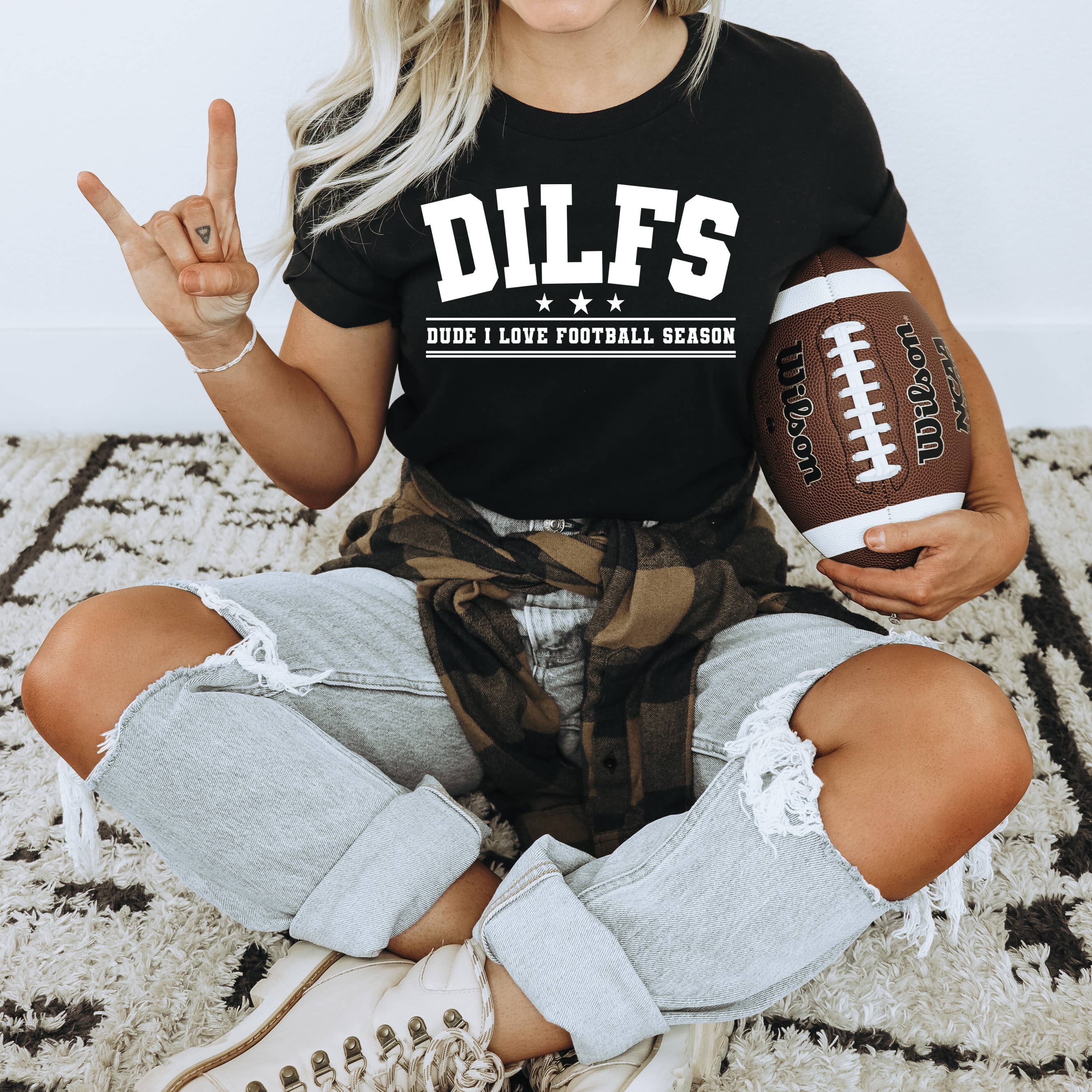 Dilfs Football Shirt, Graphic T Shirt, Funny Shirt Hoodie, Sweatshirt | PodTeesHub.com