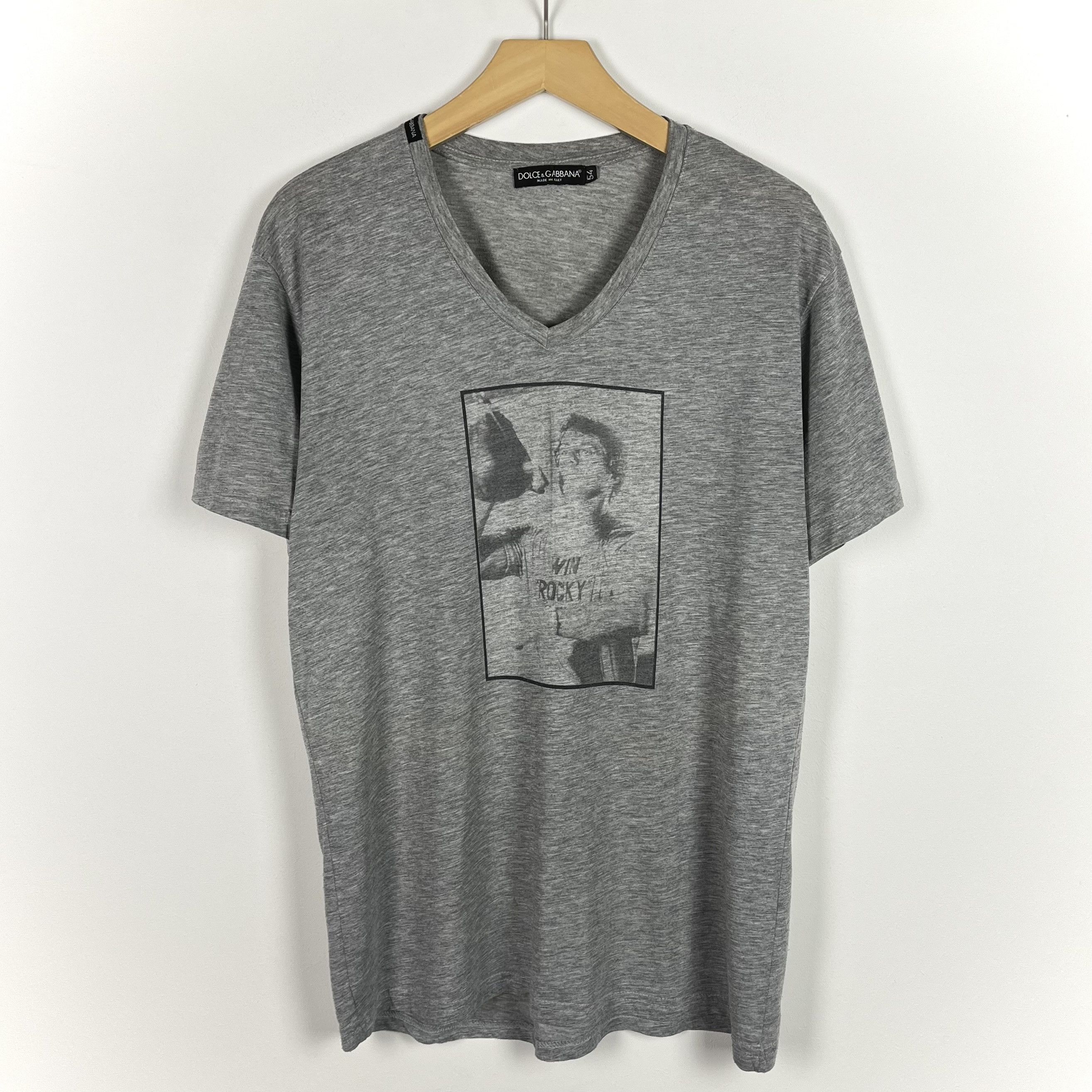 Gabbana Vintage Dolce Gabbana Rocky Balboa Y2k T Shirt 00 S Hoodie, Sweatshirt | PodTeesHub.com