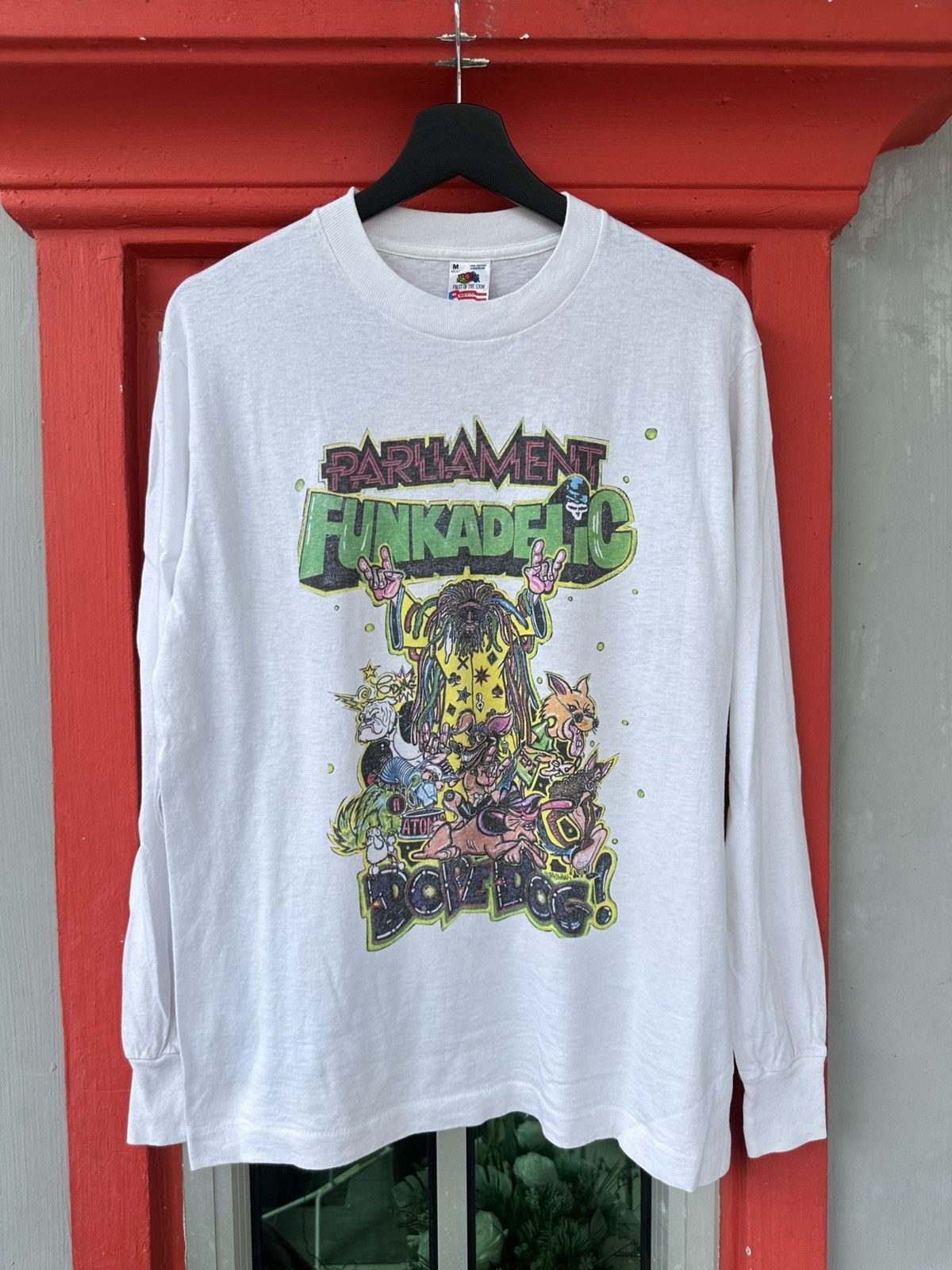 Band Tees Vintage 90s Parliament Funkadelic Dope Dogs Album Band Tee Hoodie, Sweatshirt | PodTeesHub.com