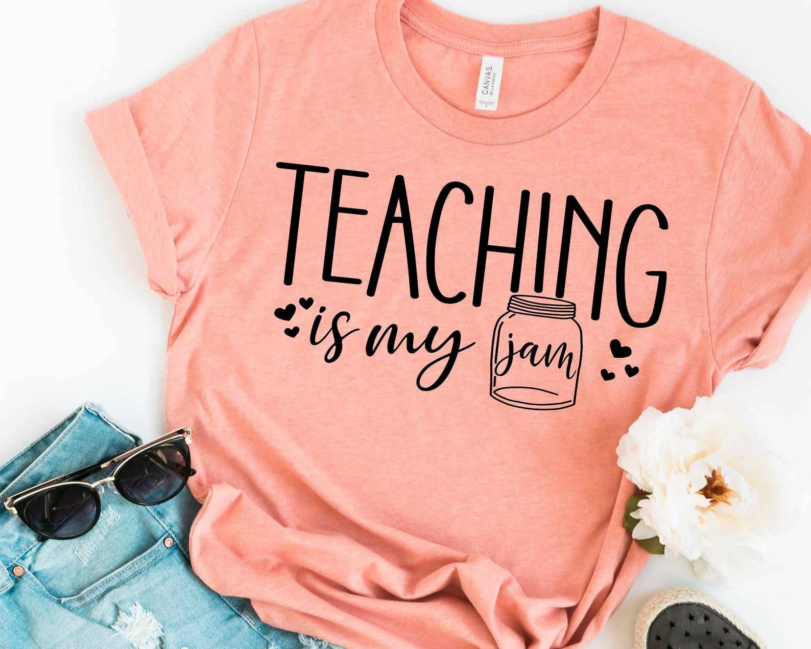 Teaching Is My Jam T-Shirt Hoodie, Sweatshirt | PodTeesHub.com