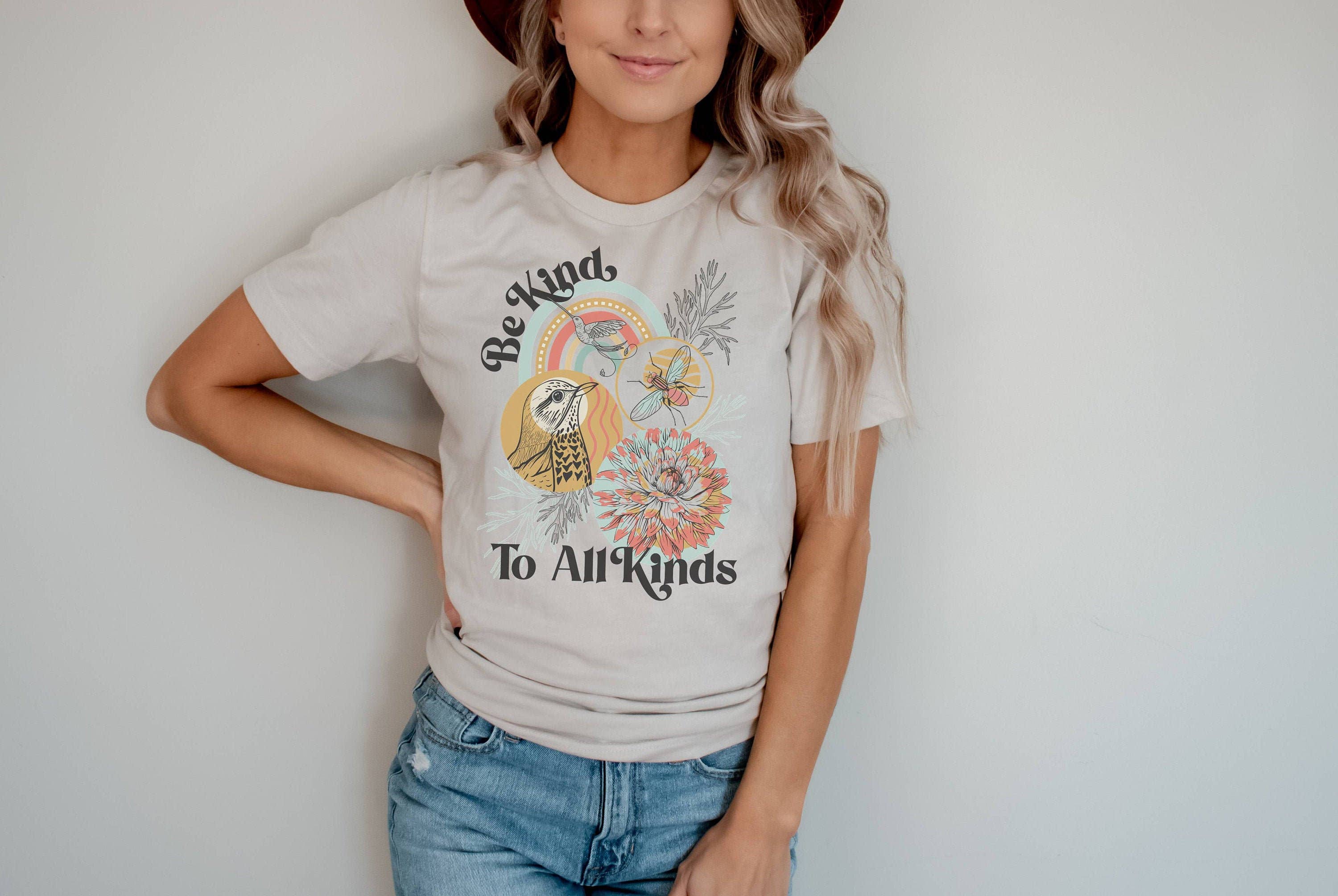 Be Kind To All Kinds | Bird Tee Hoodie, Sweatshirt | PodTeesHub.com