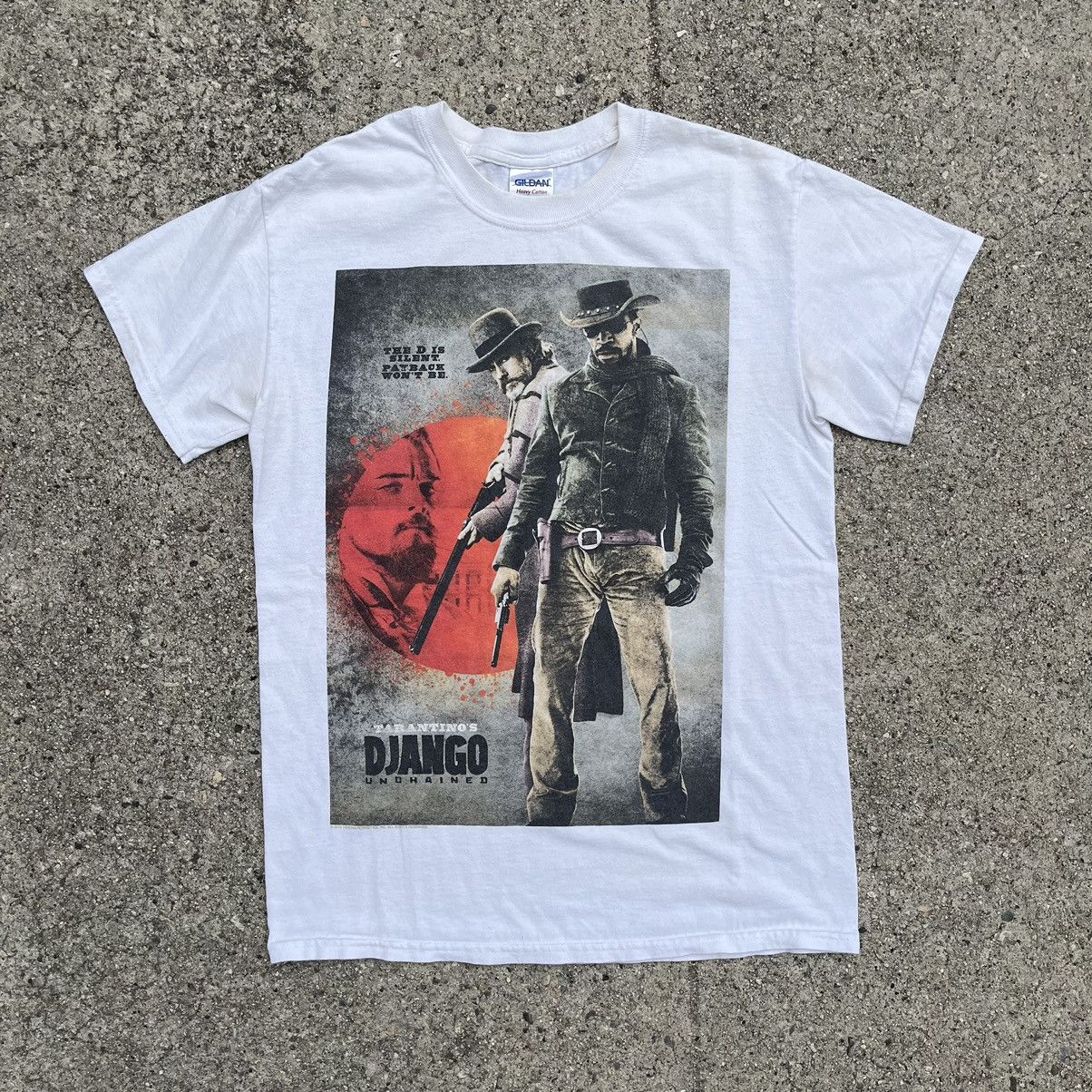 Vintage Django Unchained Quentin Tarantino Movie Tee Rare Size Small Hoodie, Sweatshirt | PodTeesHub.com