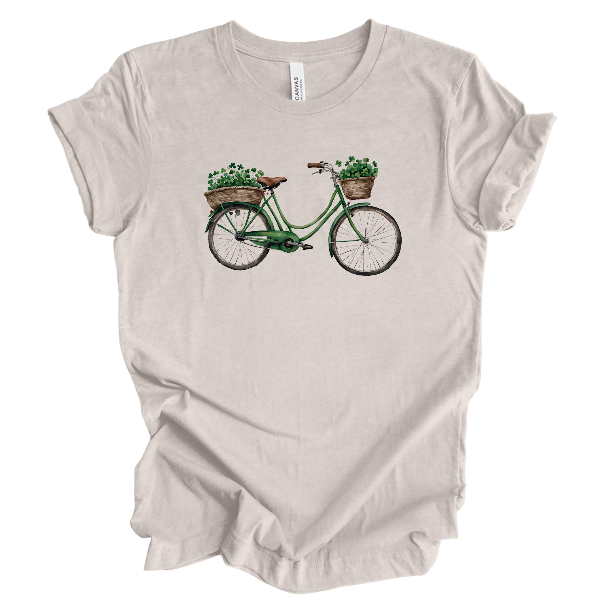 Bike with Clovers Tee Hoodie, Sweatshirt | PodTeesHub.com